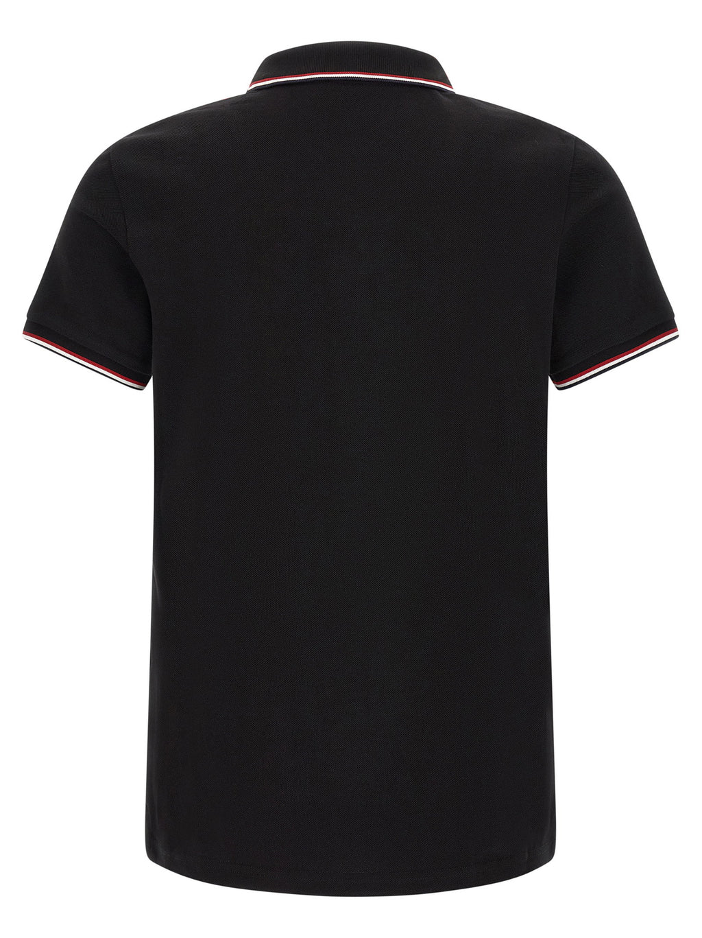 Moncler Tricolor Trim Polo Shirt