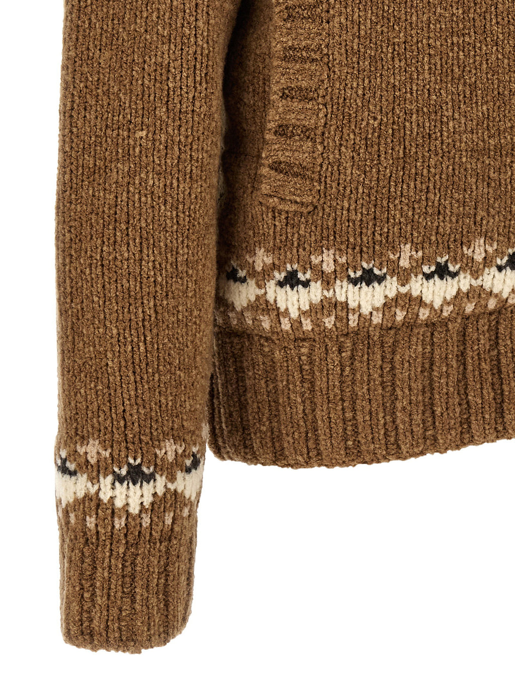 Moncler Geometric Bouclé Cardigan