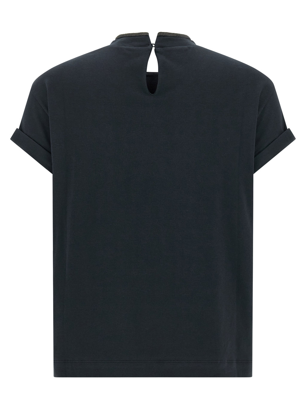 Brunello Cucinelli Shiny Collar T-shirt
