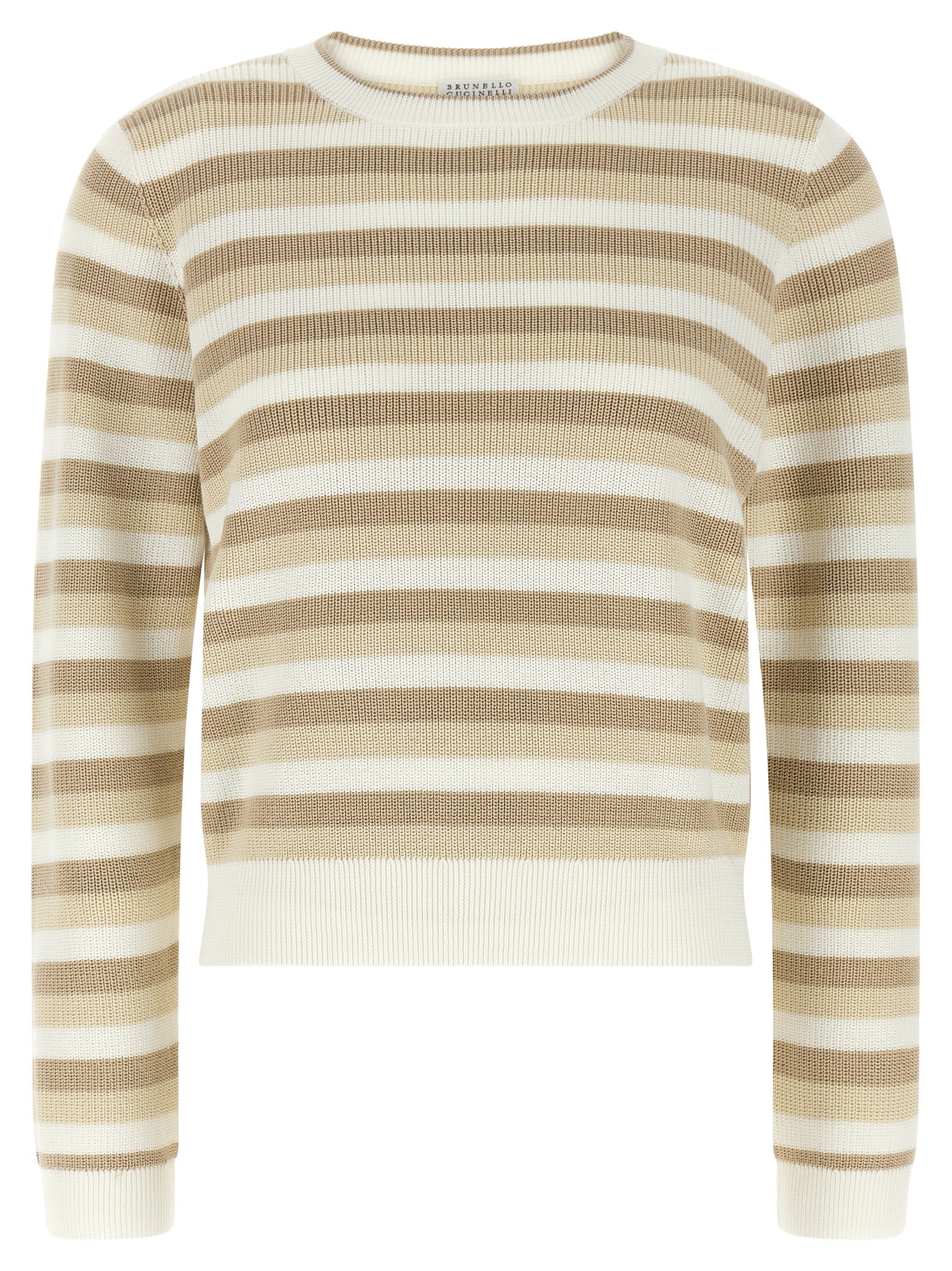 Brunello Cucinelli Striped Cotton Sweater