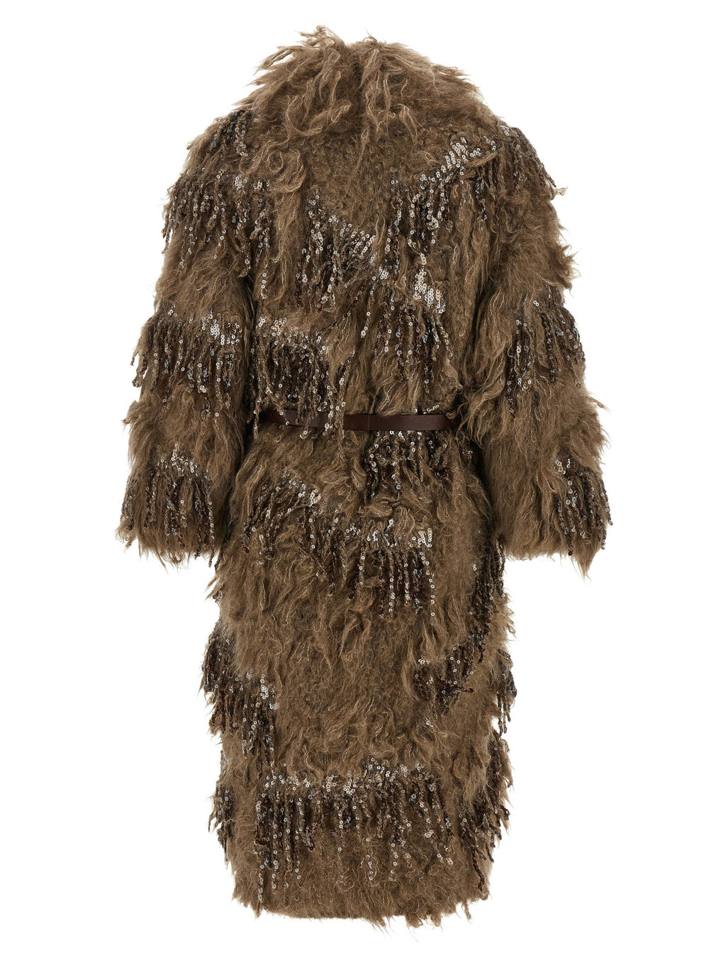 Brunello Cucinelli Dazzling Moss Embroidery Cardigan