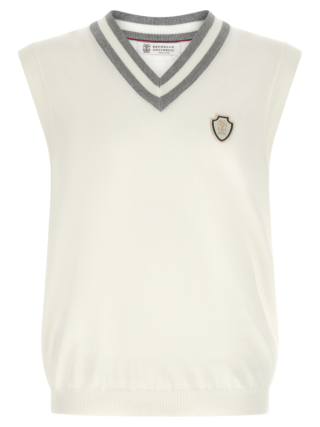 Brunello Cucinelli Logo Patch Vest
