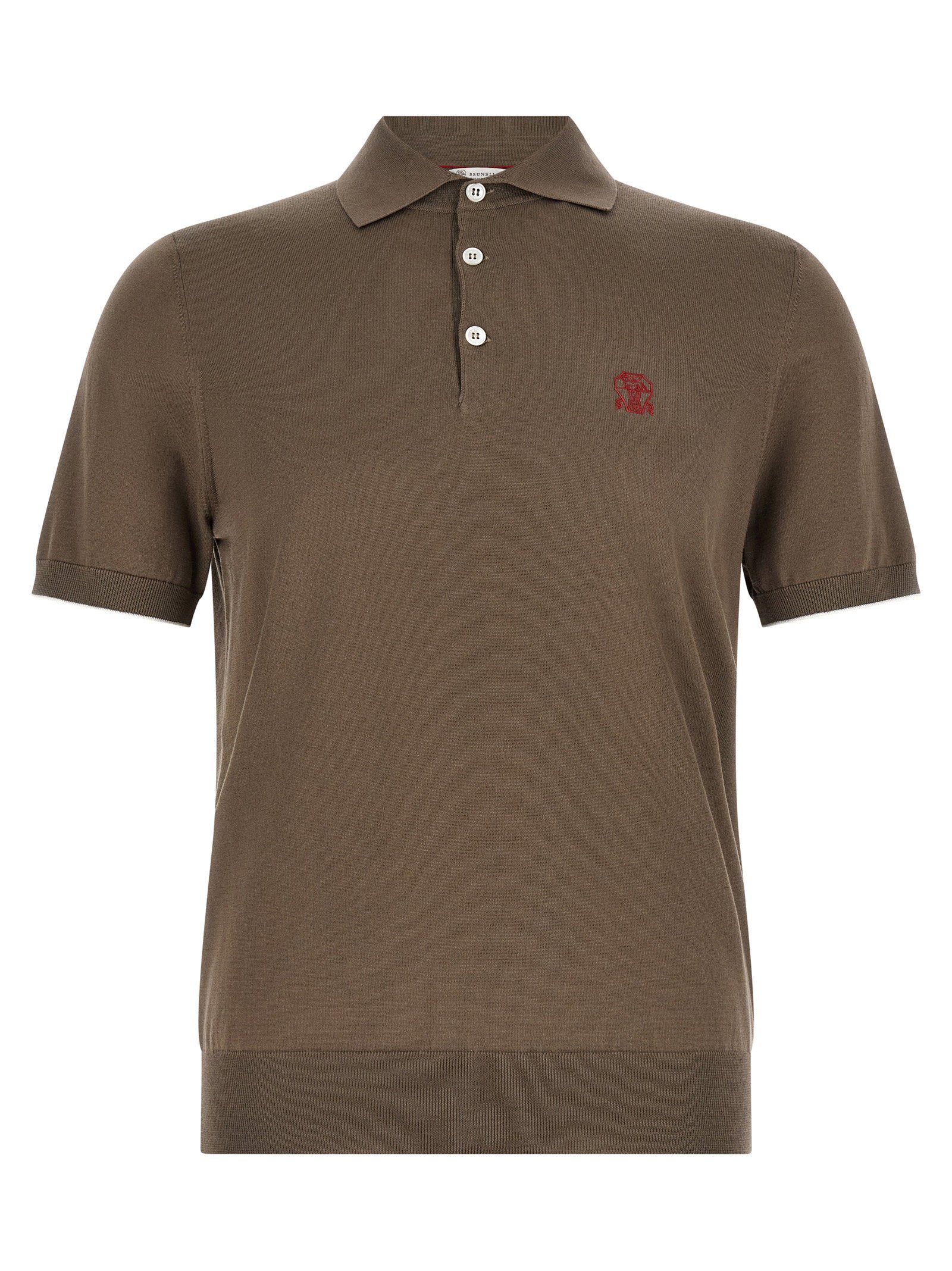 Brunello Cucinelli Knitted Polo Shirt