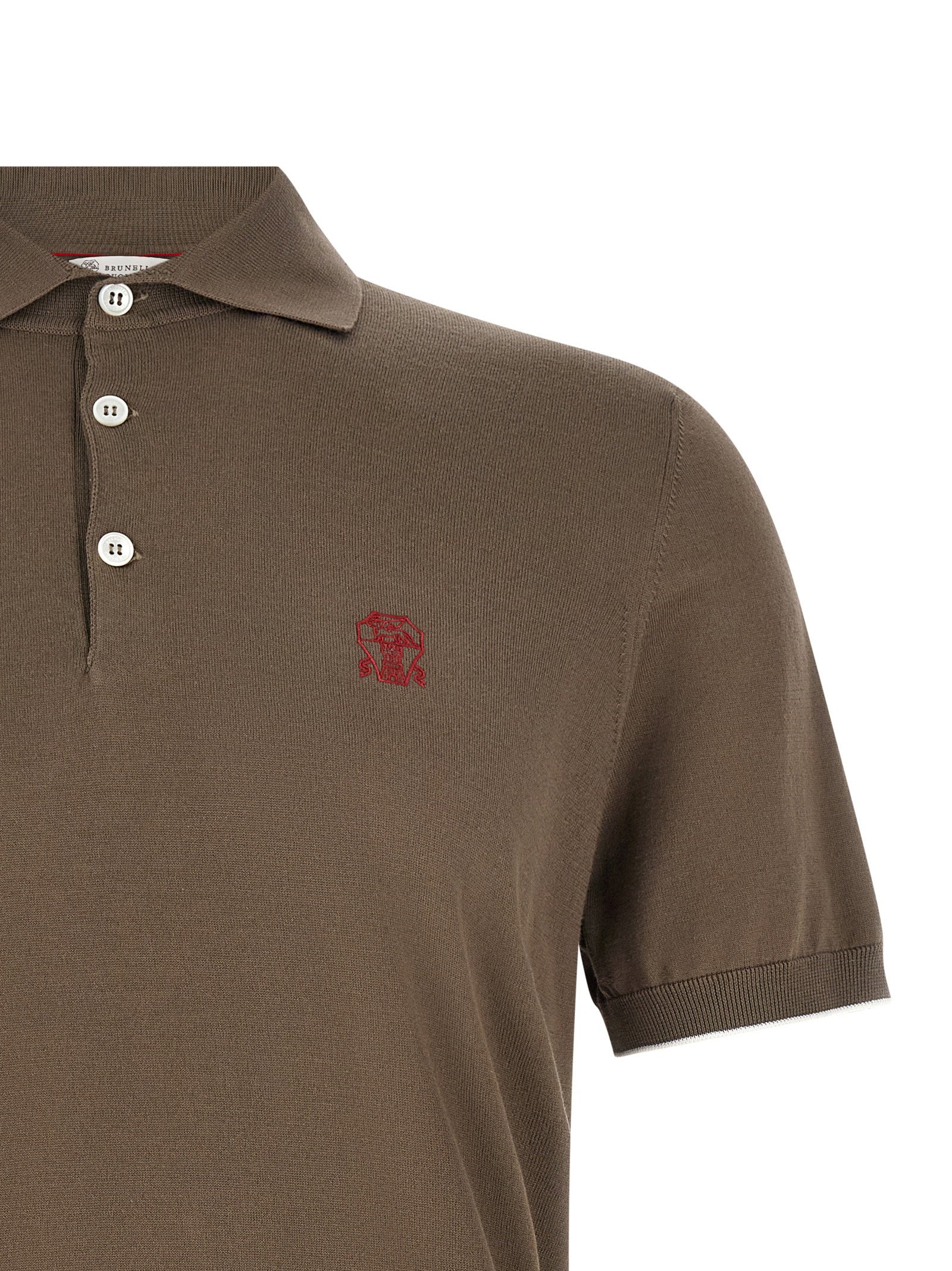 Brunello Cucinelli Knitted Polo Shirt