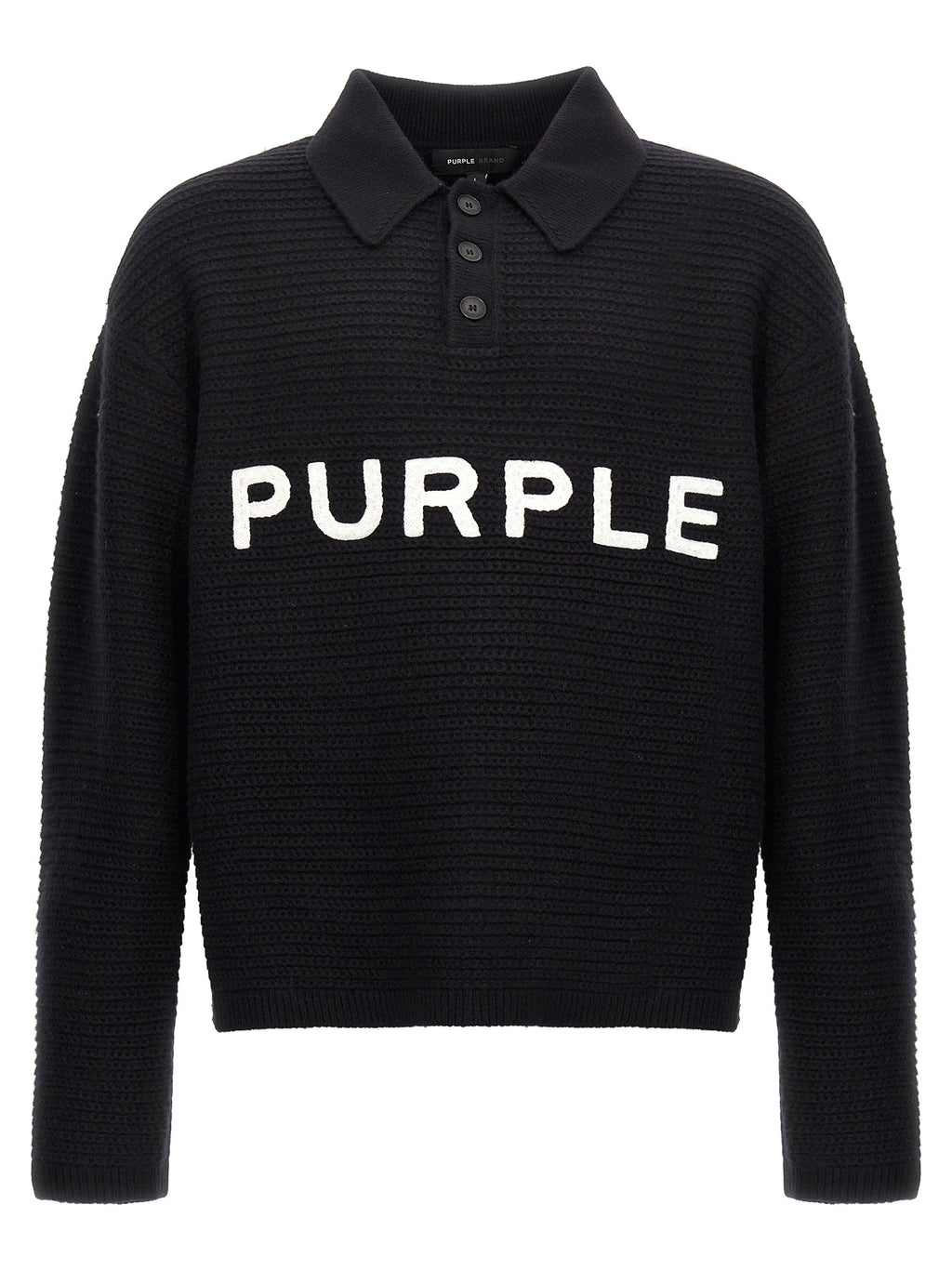 Purple Logo Embroidery Sweater