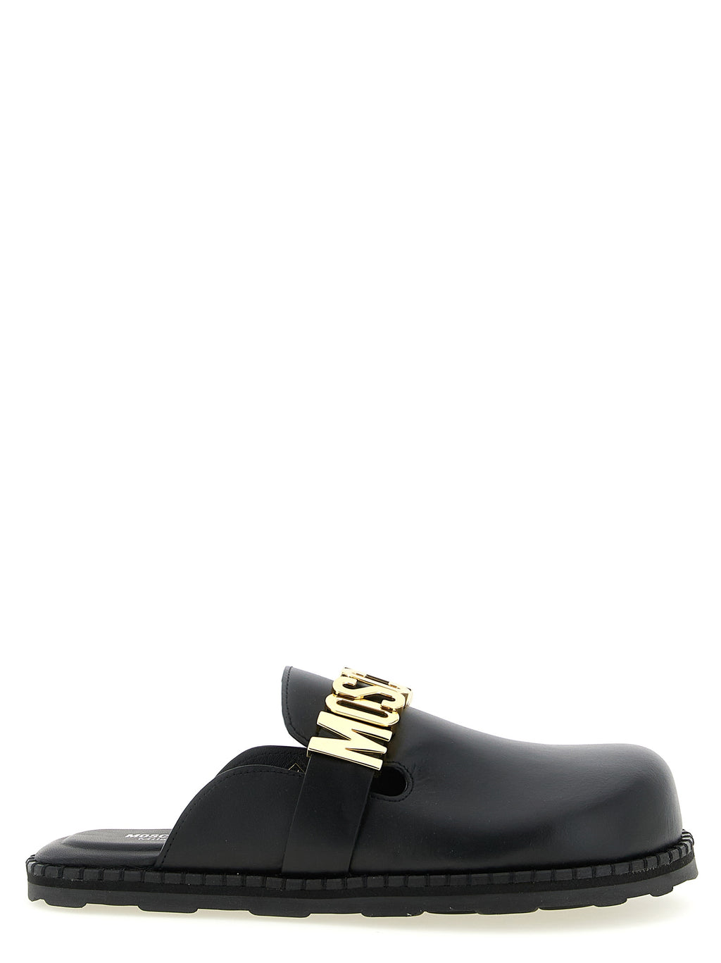 Moschino Leather Sabots