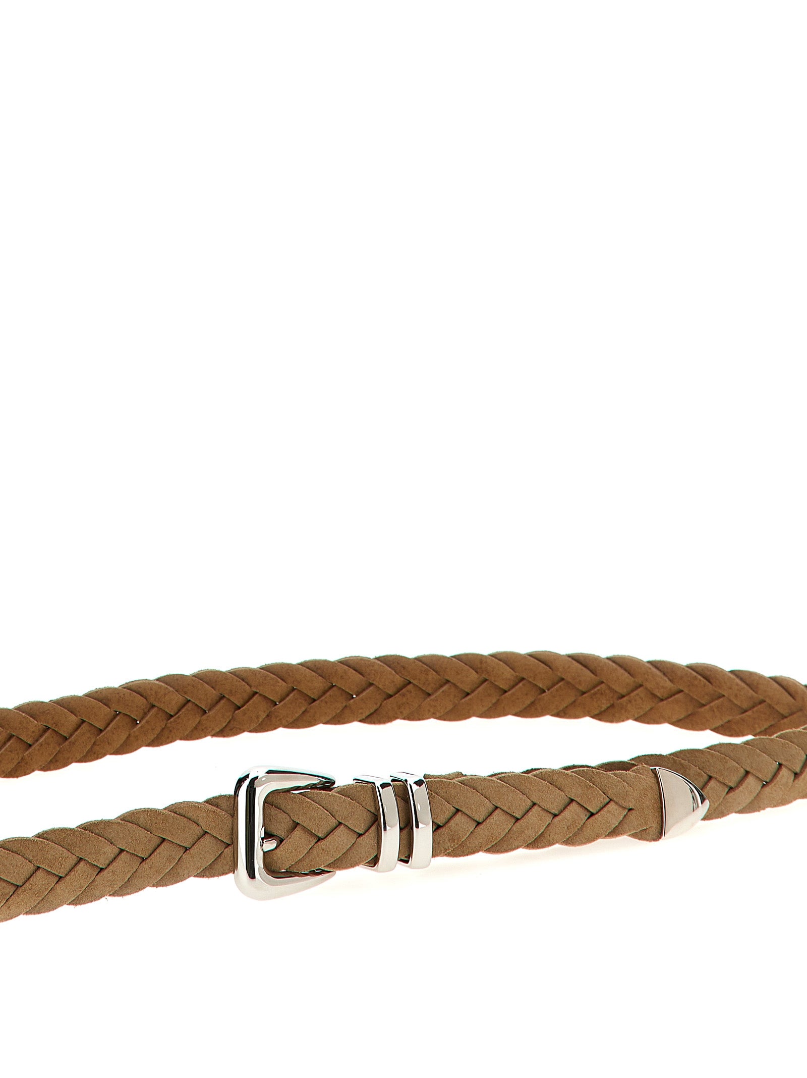 Brunello Cucinelli Braided Calfskin Belt