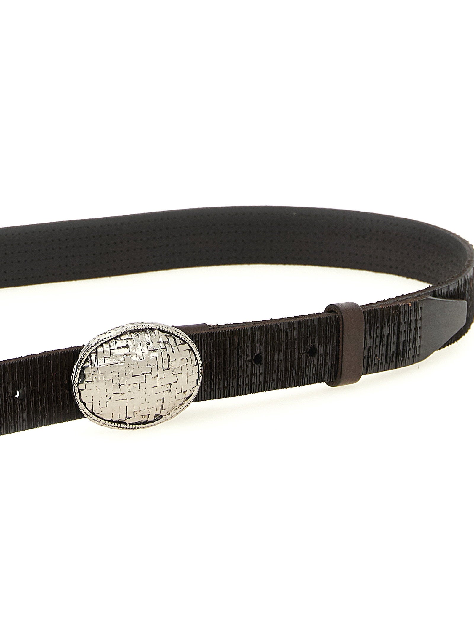 Brunello Cucinelli Texture Leather Belt
