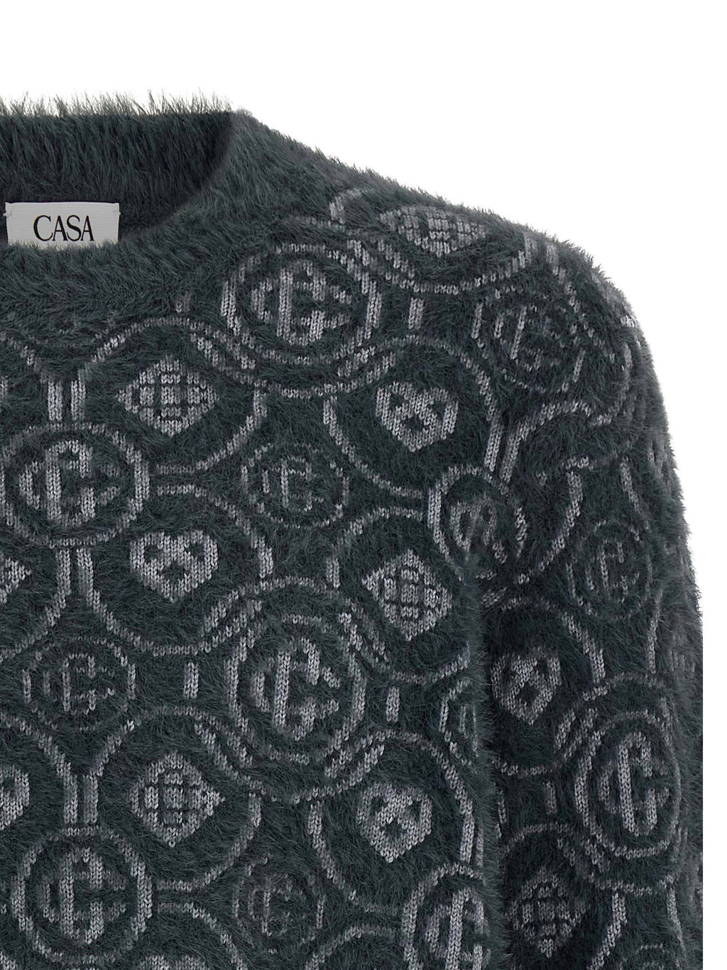 Casablanca Fluffy Monogram Sweater