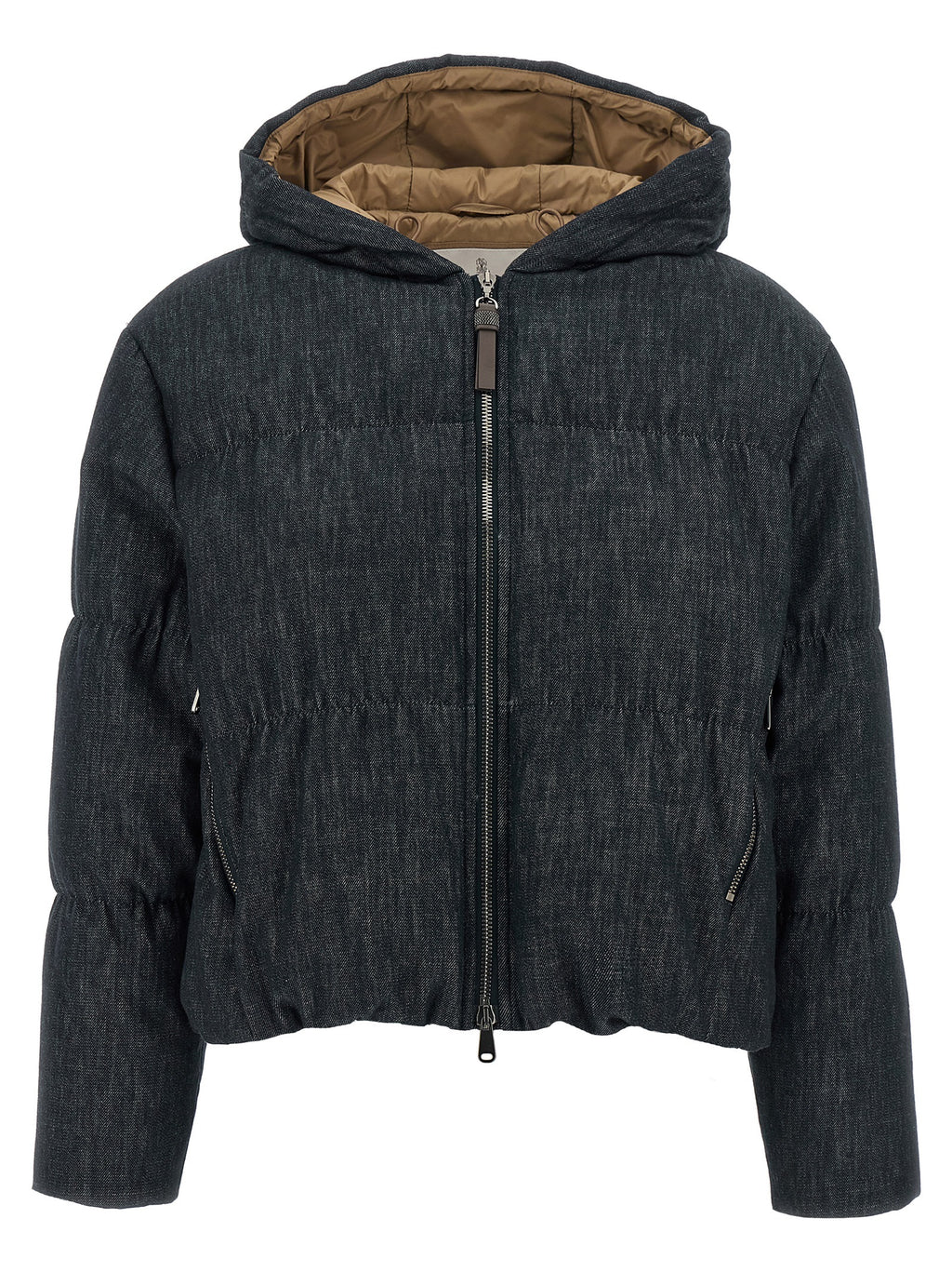 Brunello Cucinelli Denim-effect Twill Down Jacket