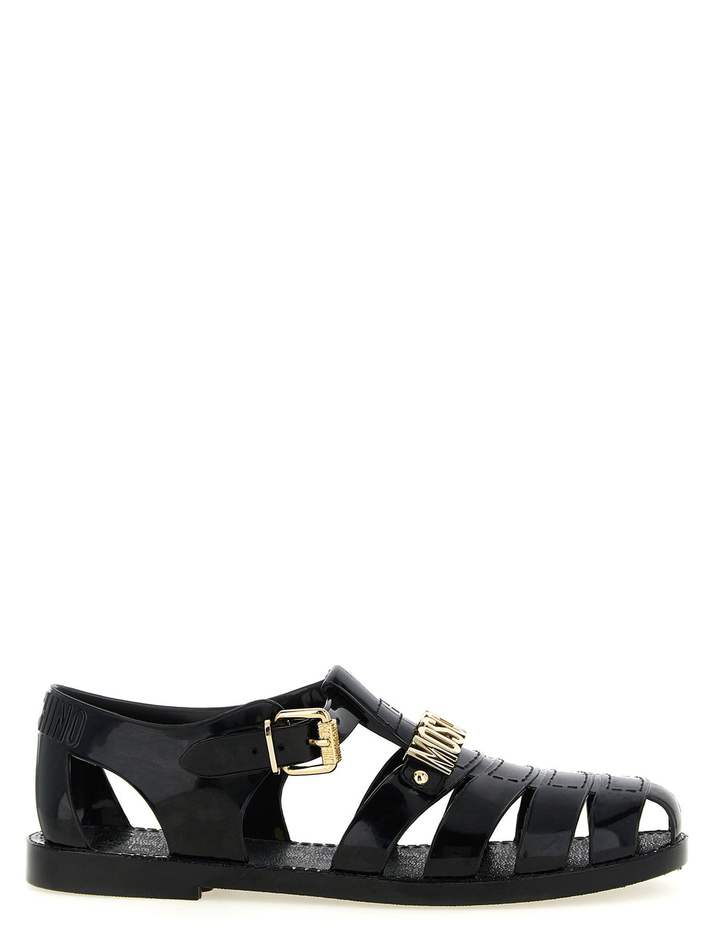 Moschino Jelly Sandals With Lettering Logo