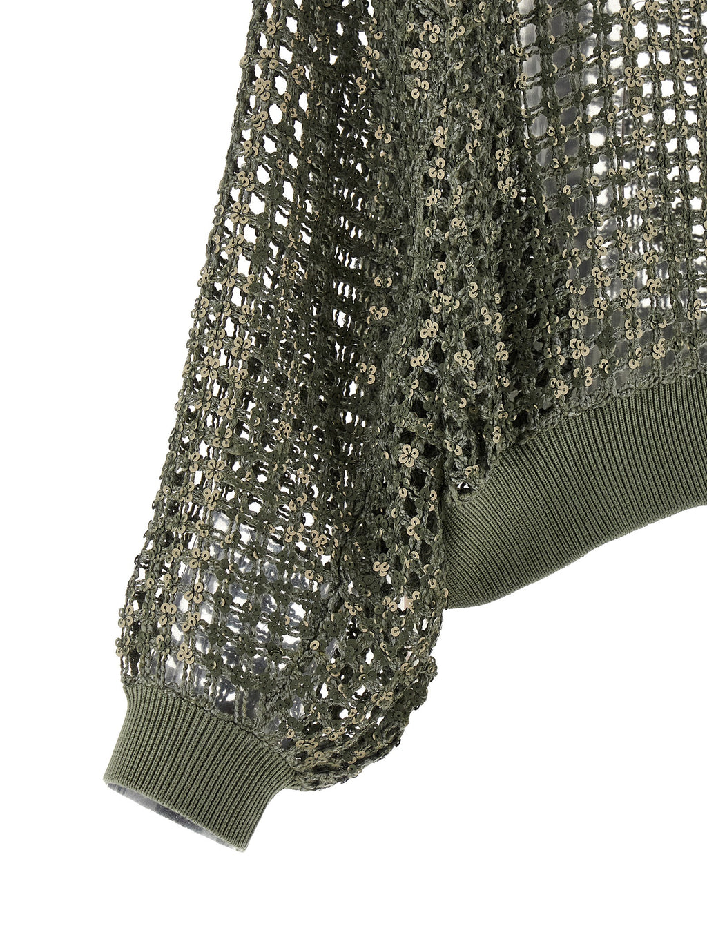 Brunello Cucinelli Dazzling Net Embroidery Cardigan
