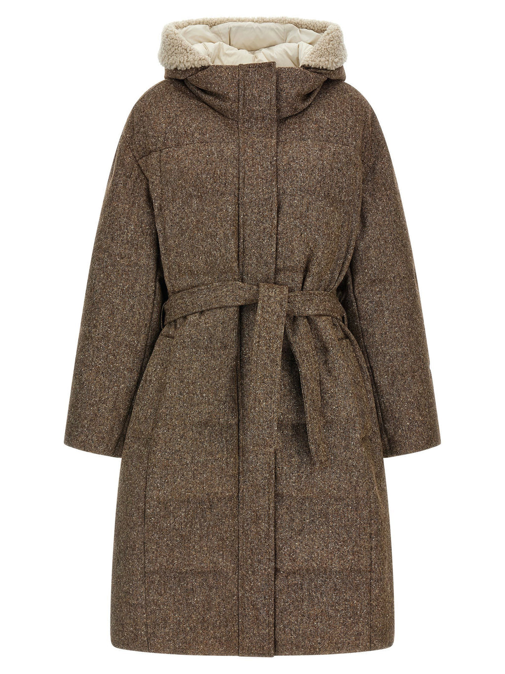 Brunello Cucinelli Shiny Zipper Pull Down Jacket
