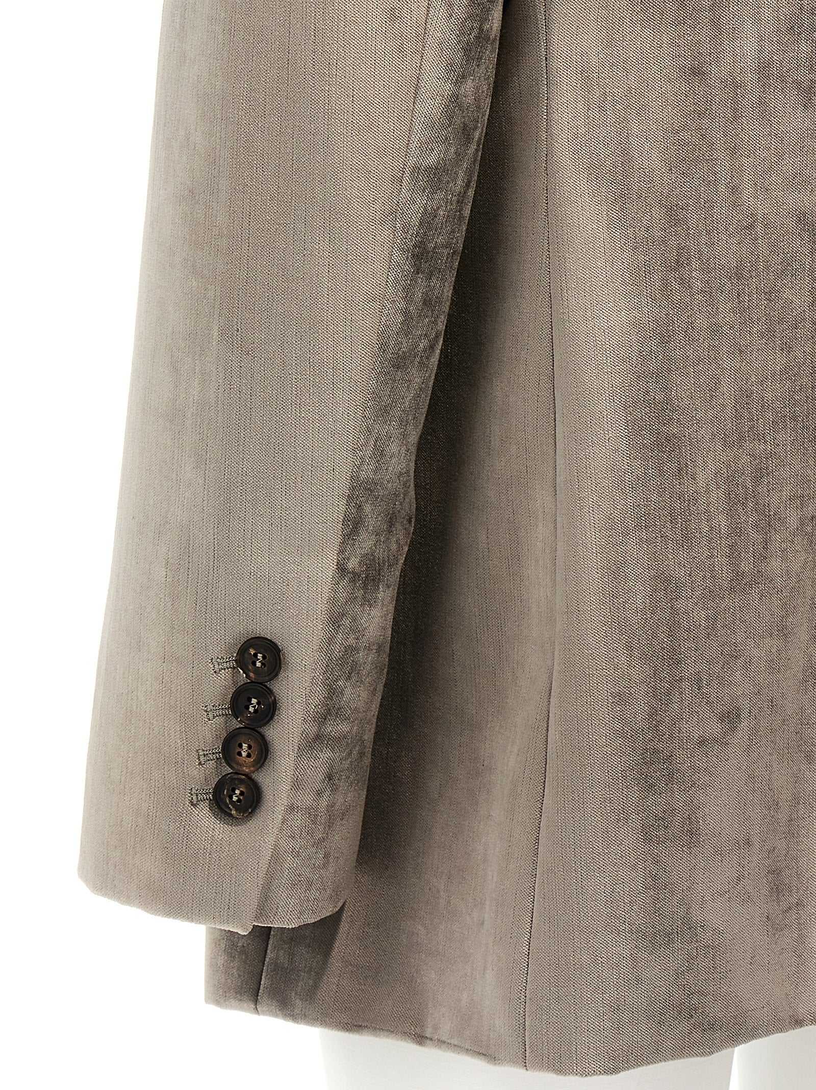 Brunello Cucinelli Single-breasted Chenille Blazer