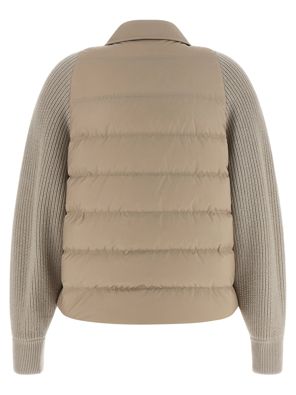 Brunello Cucinelli Shiny Flap Detail Down Jacket