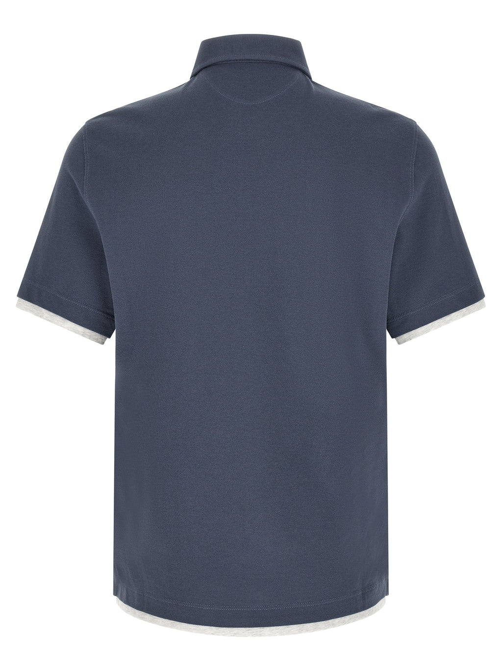 Brunello Cucinelli Double Layer Polo Shirt