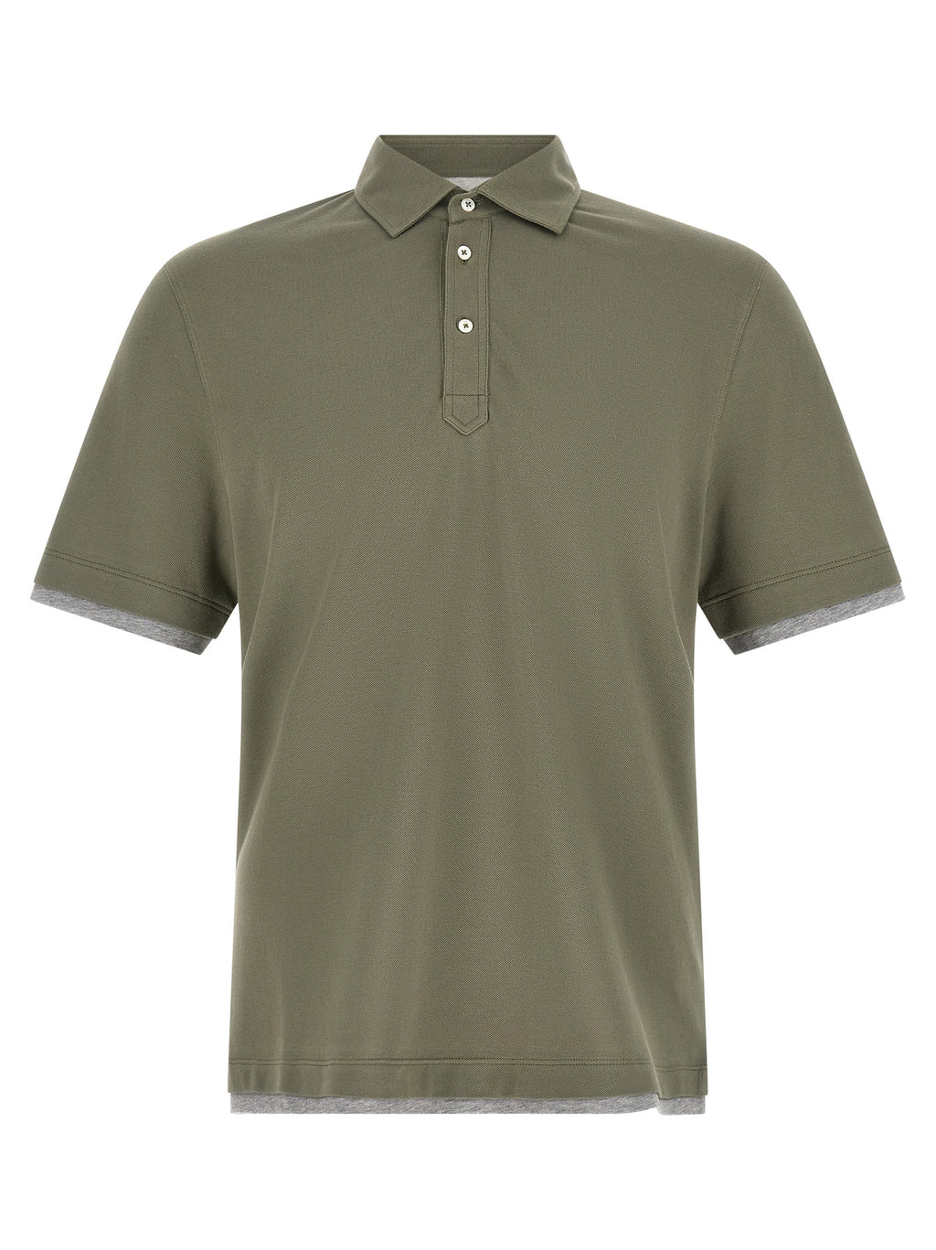 Brunello Cucinelli Faux Layering Polo Shirt