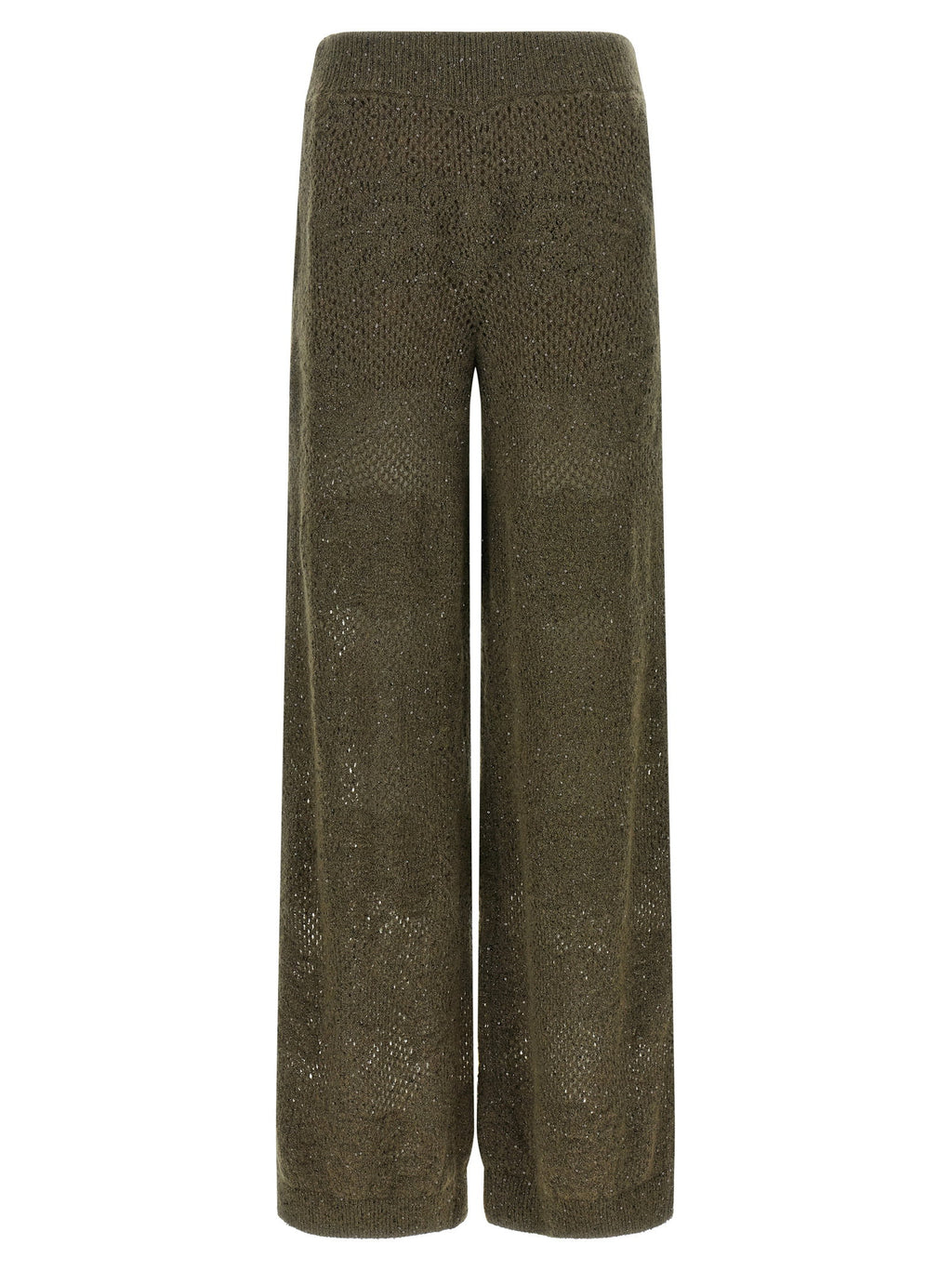Brunello Cucinelli Track Flower Lace Pants