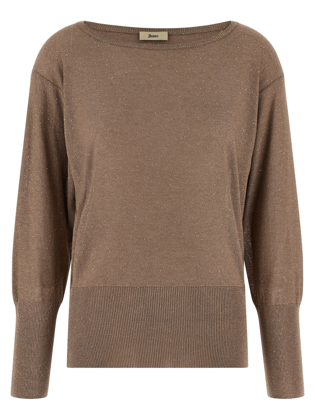 Herno Lamé And Sequin Yarn Sweater