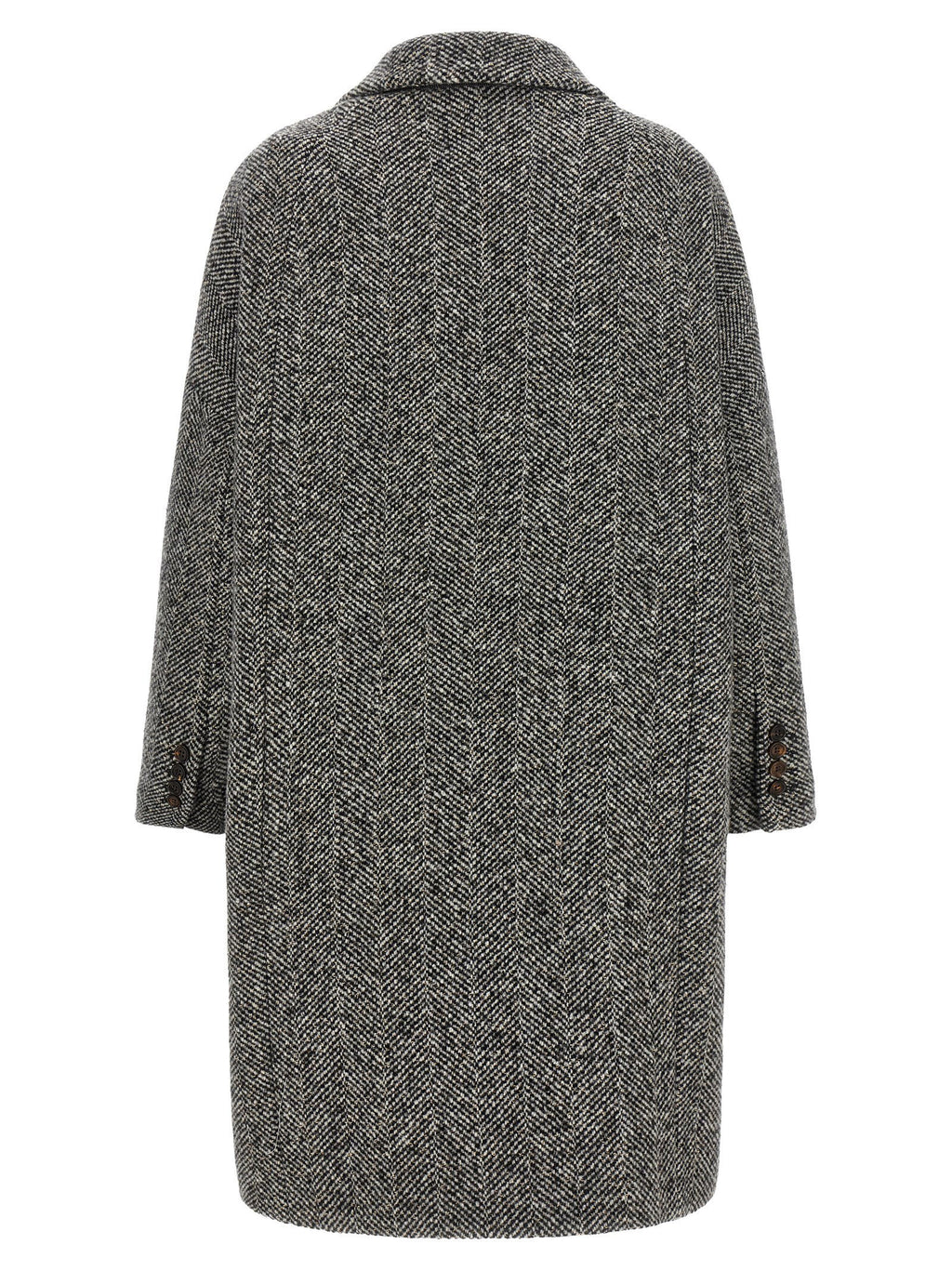 Brunello Cucinelli Dazzling Chevron Coat