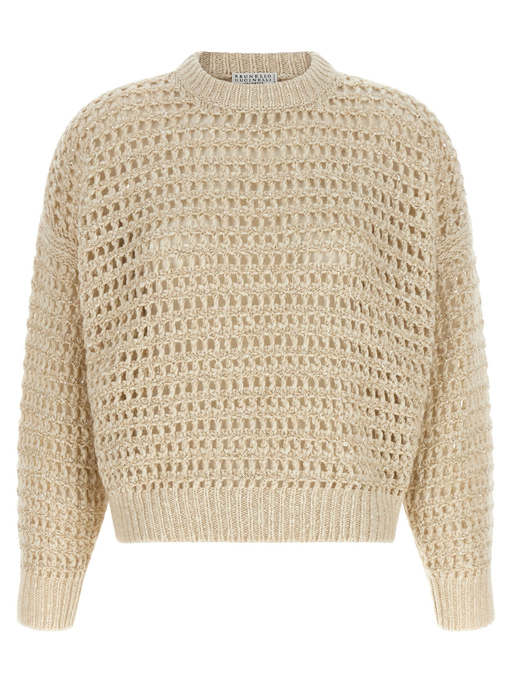 Brunello Cucinelli Dazzling Braids Sweater