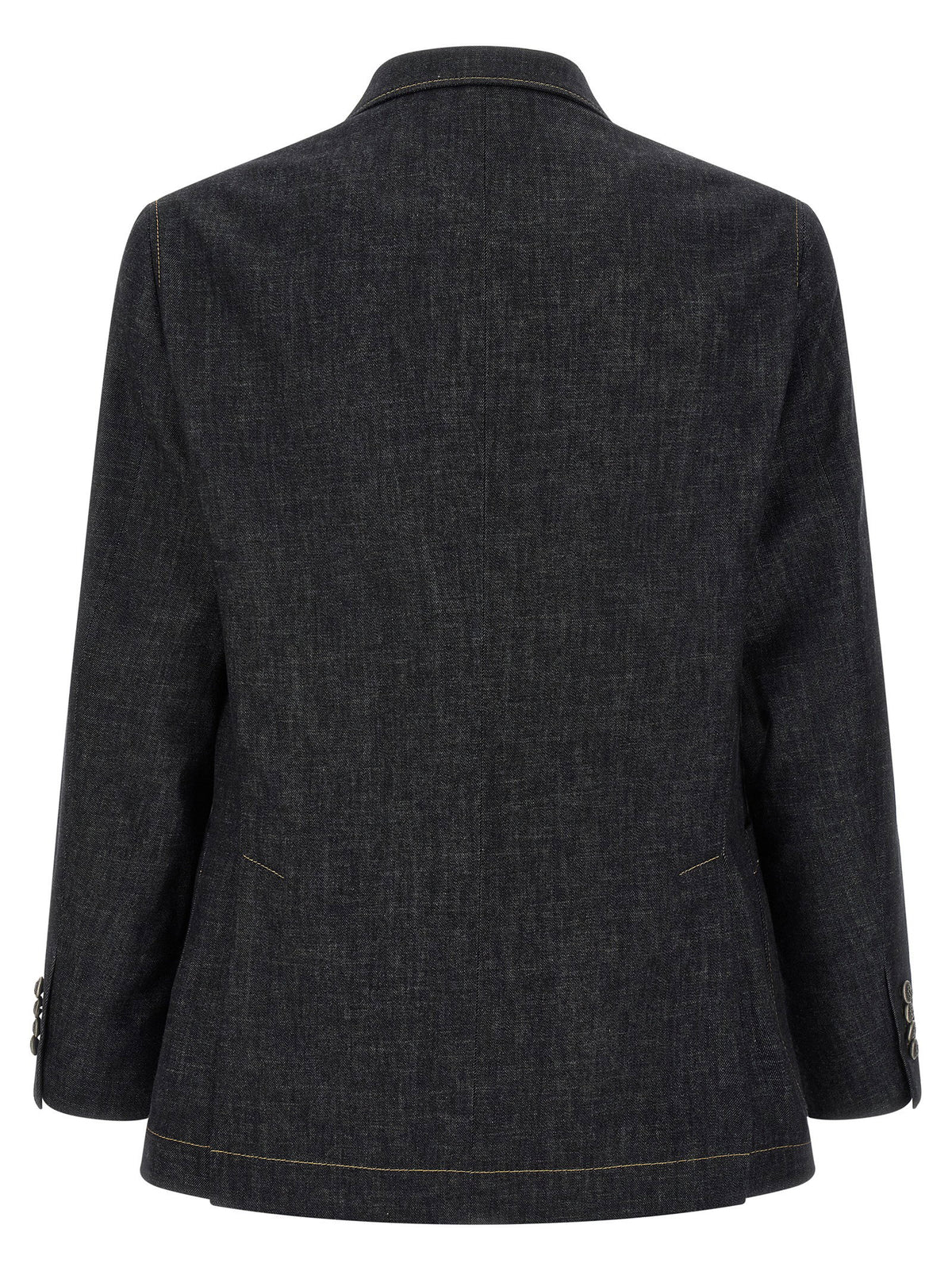 Brunello Cucinelli Double-breasted Denim Blazer