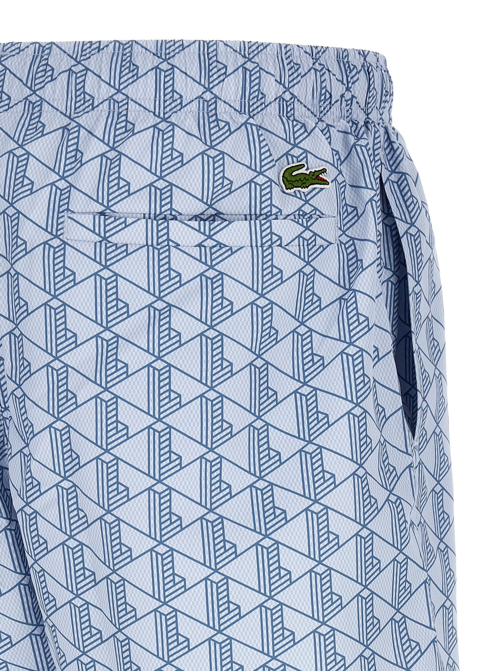 Lacoste Monogram Print Swimsuit