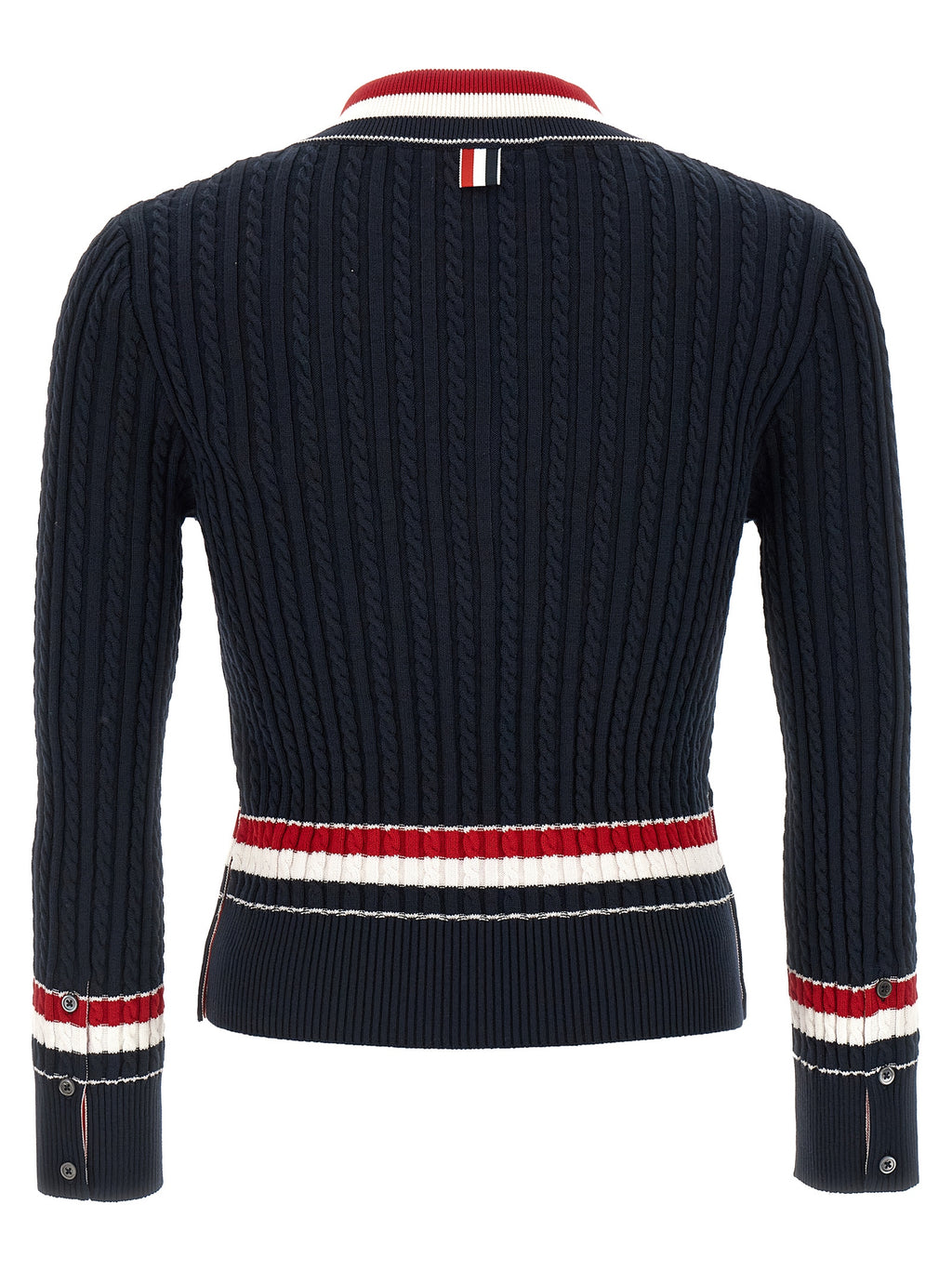 Thom Browne Rwb Intarsia Sweater