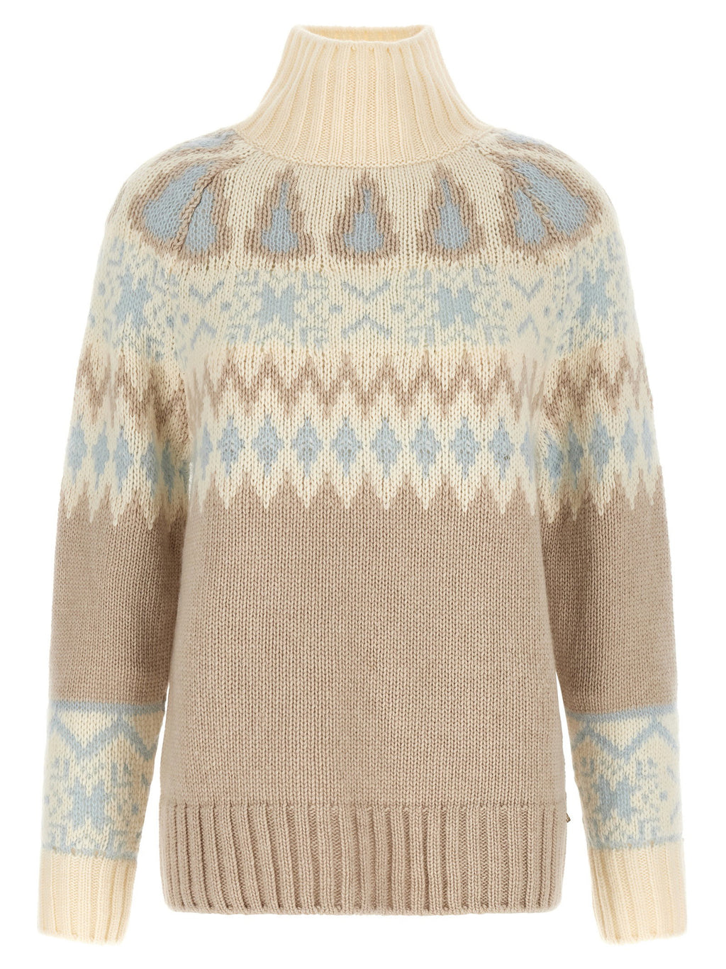 Herno Wool And Cashmere Sweater With Intarsia