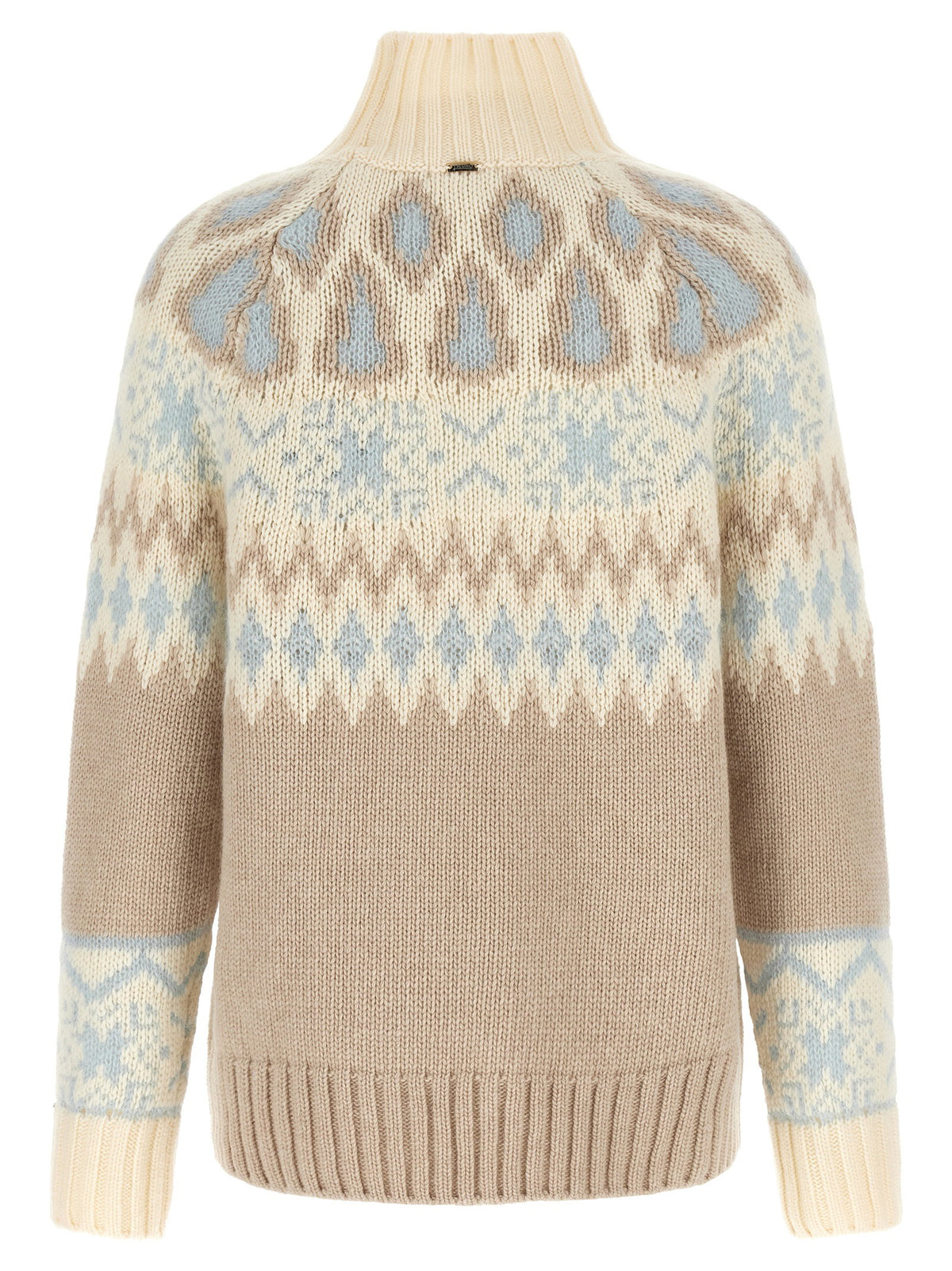 Herno Wool And Cashmere Sweater With Intarsia