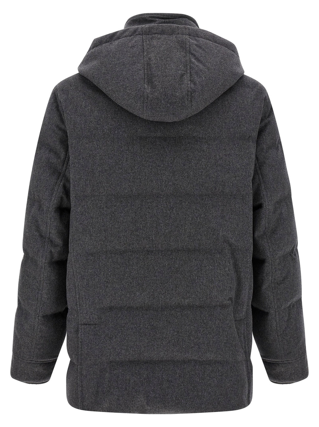 Brunello Cucinelli Membrane Wool Flannel Parka