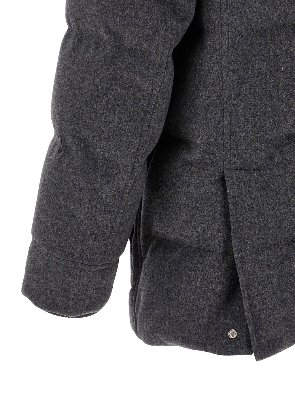 Brunello Cucinelli Membrane Wool Flannel Parka