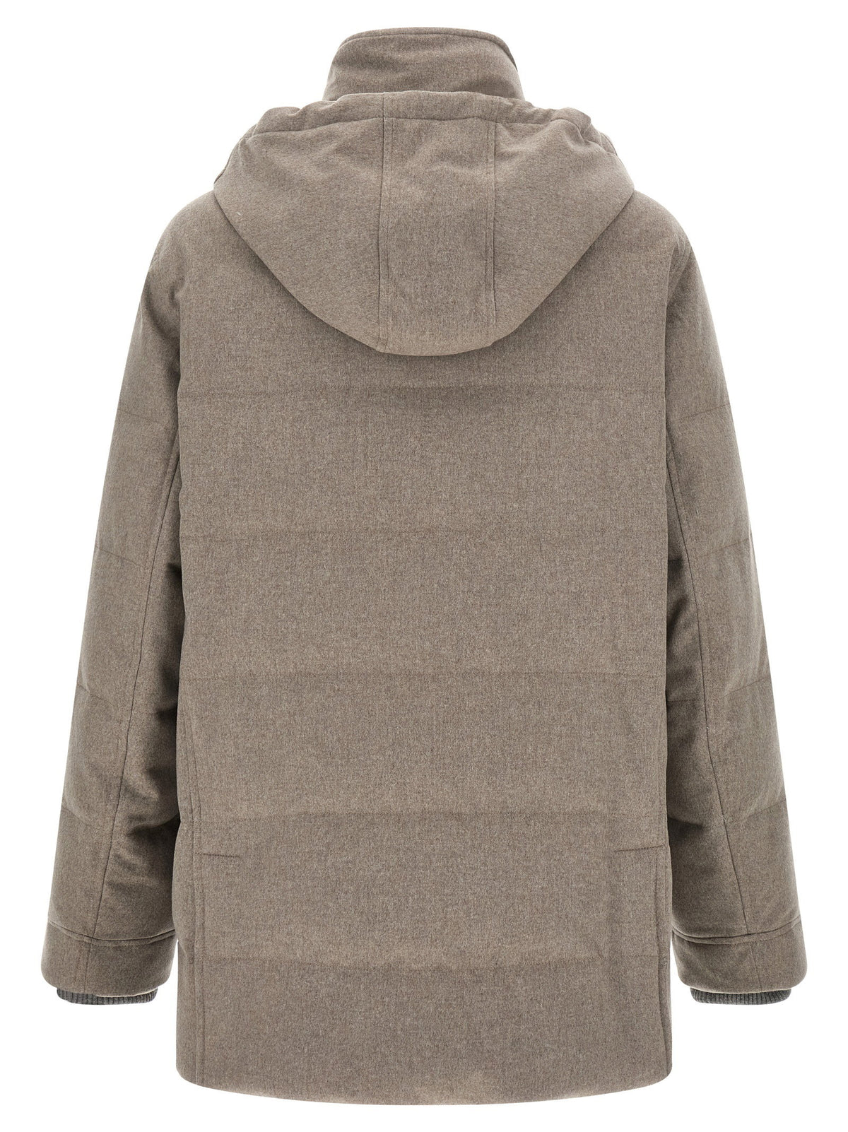 Brunello Cucinelli Membrane Wool Flannel Parka