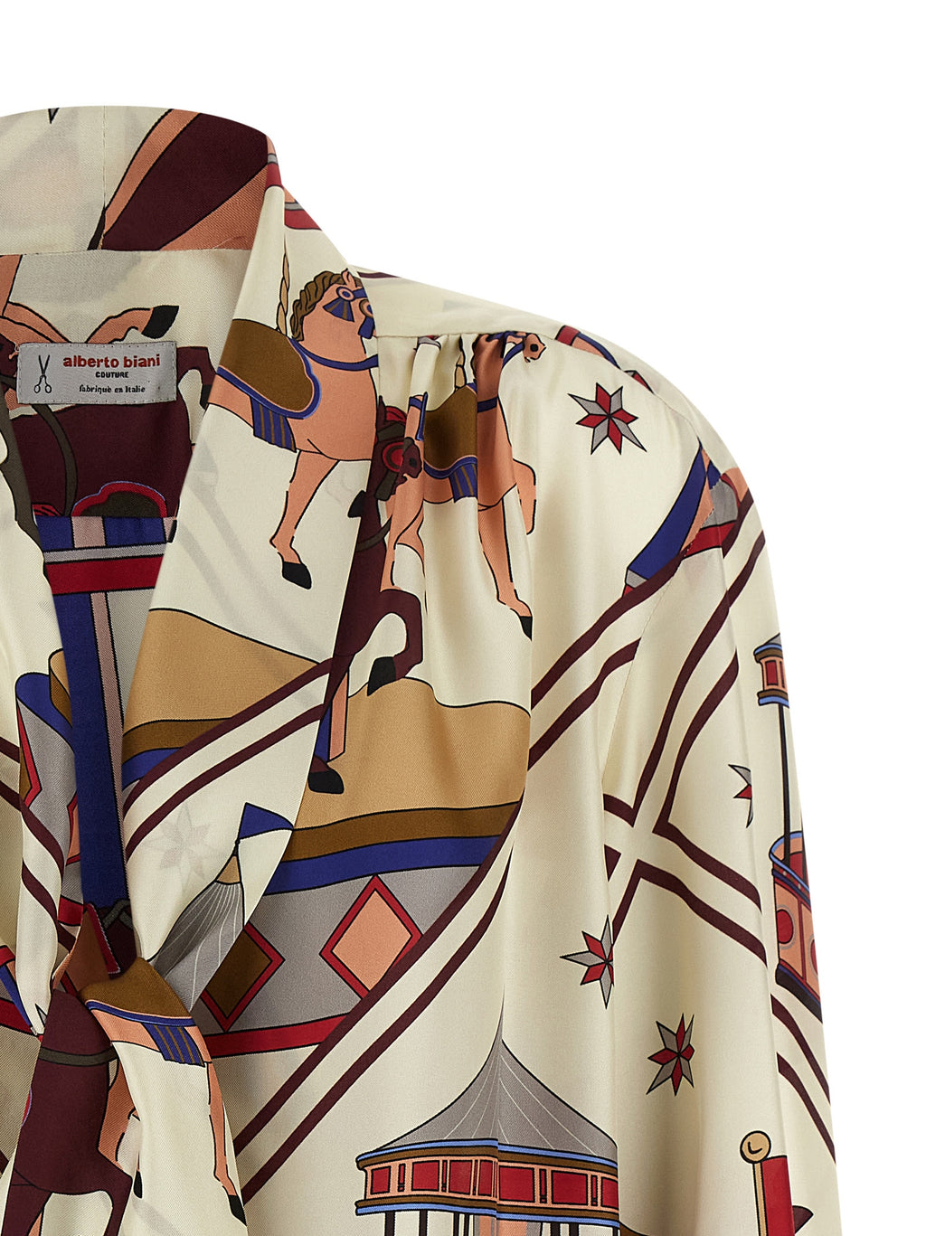 Alberto Biani Lavallière Collar Shirt