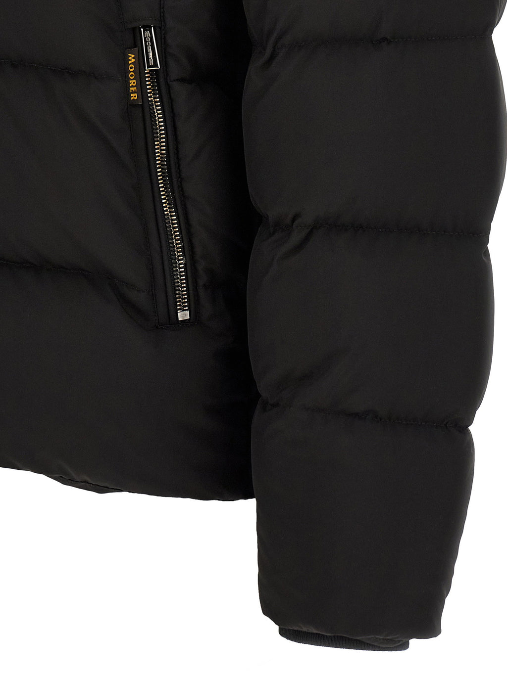 Moorer Brett Bomber Jacket - Acqua Line