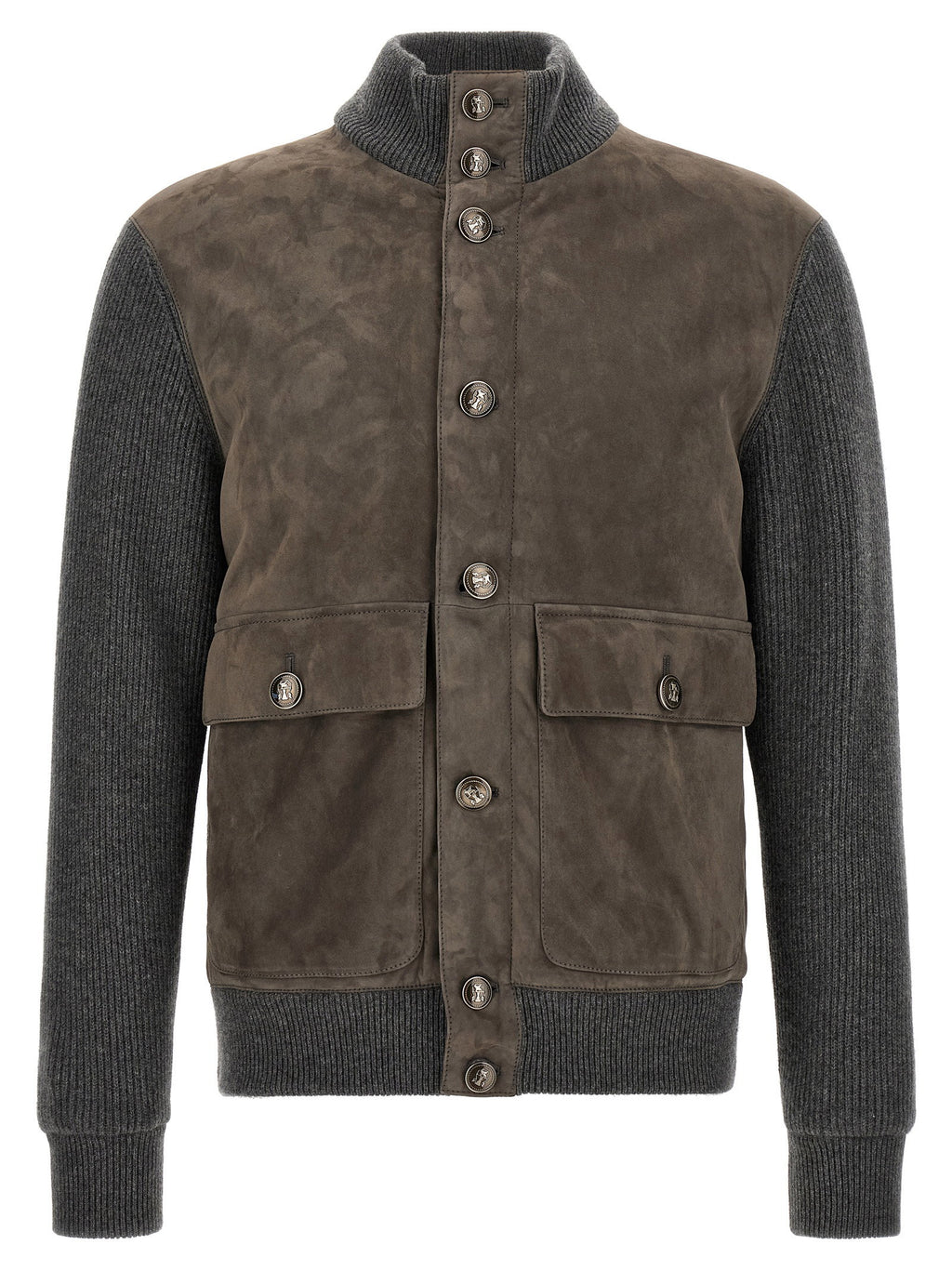 Brunello Cucinelli Suede And Wool Jacket
