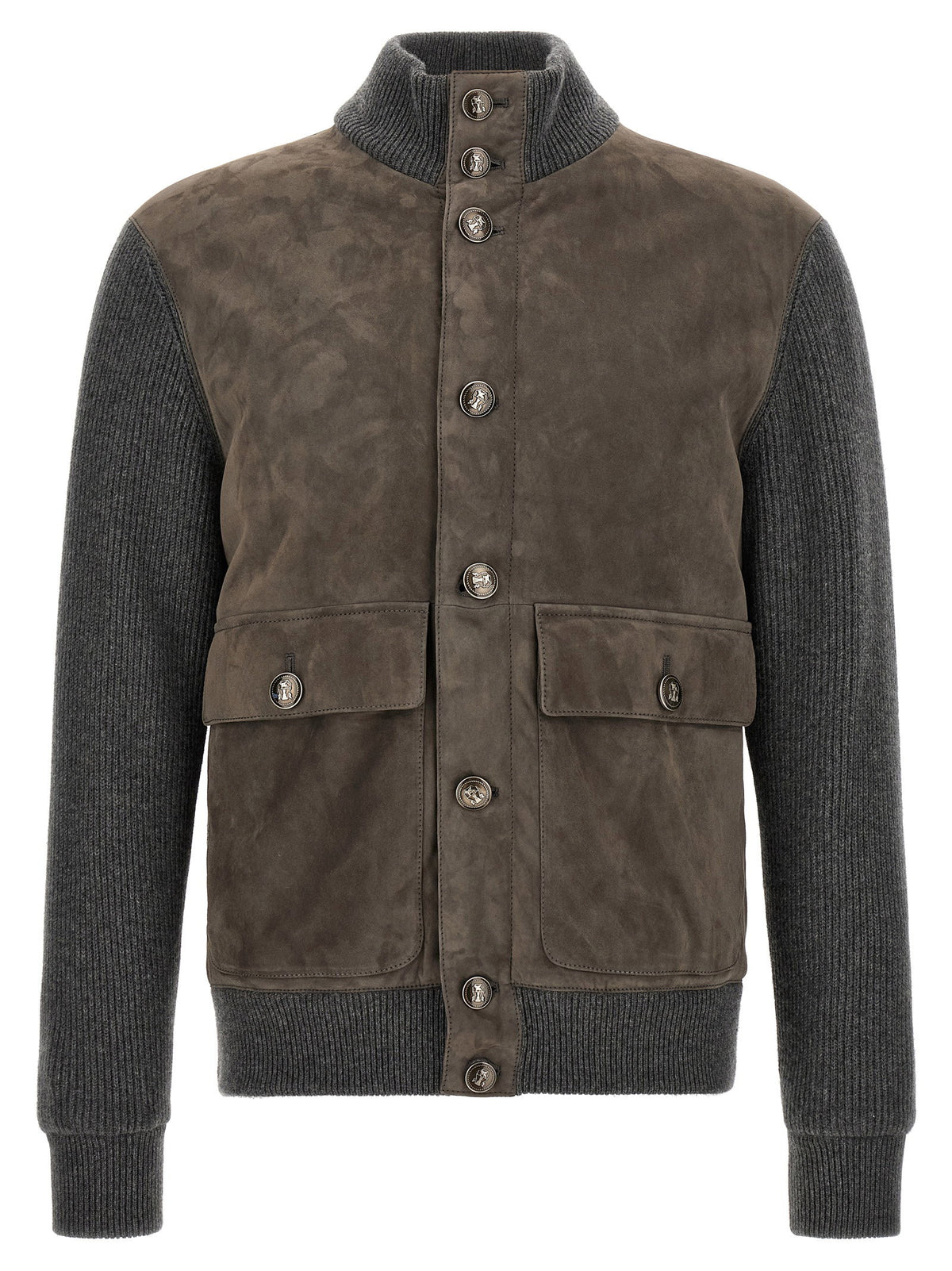 Brunello Cucinelli Suede And Wool Jacket