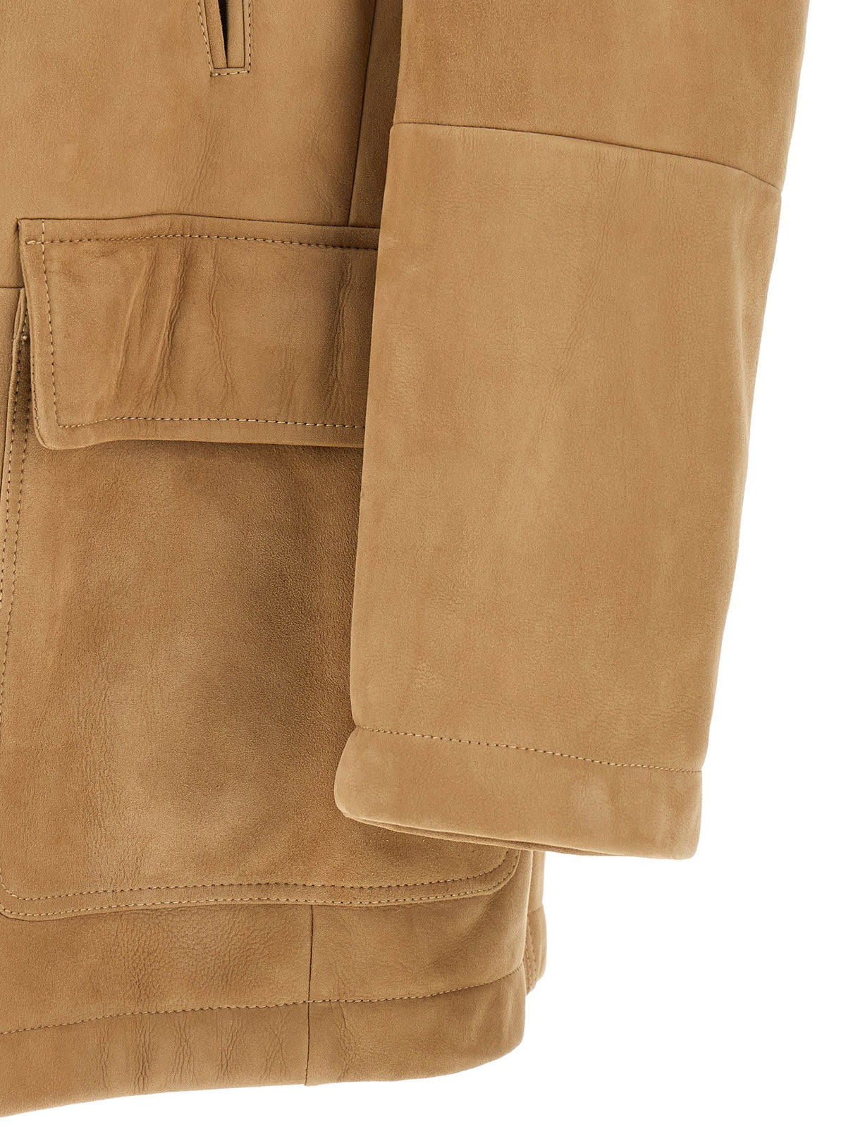 Brunello Cucinelli Caban Shearling Curly