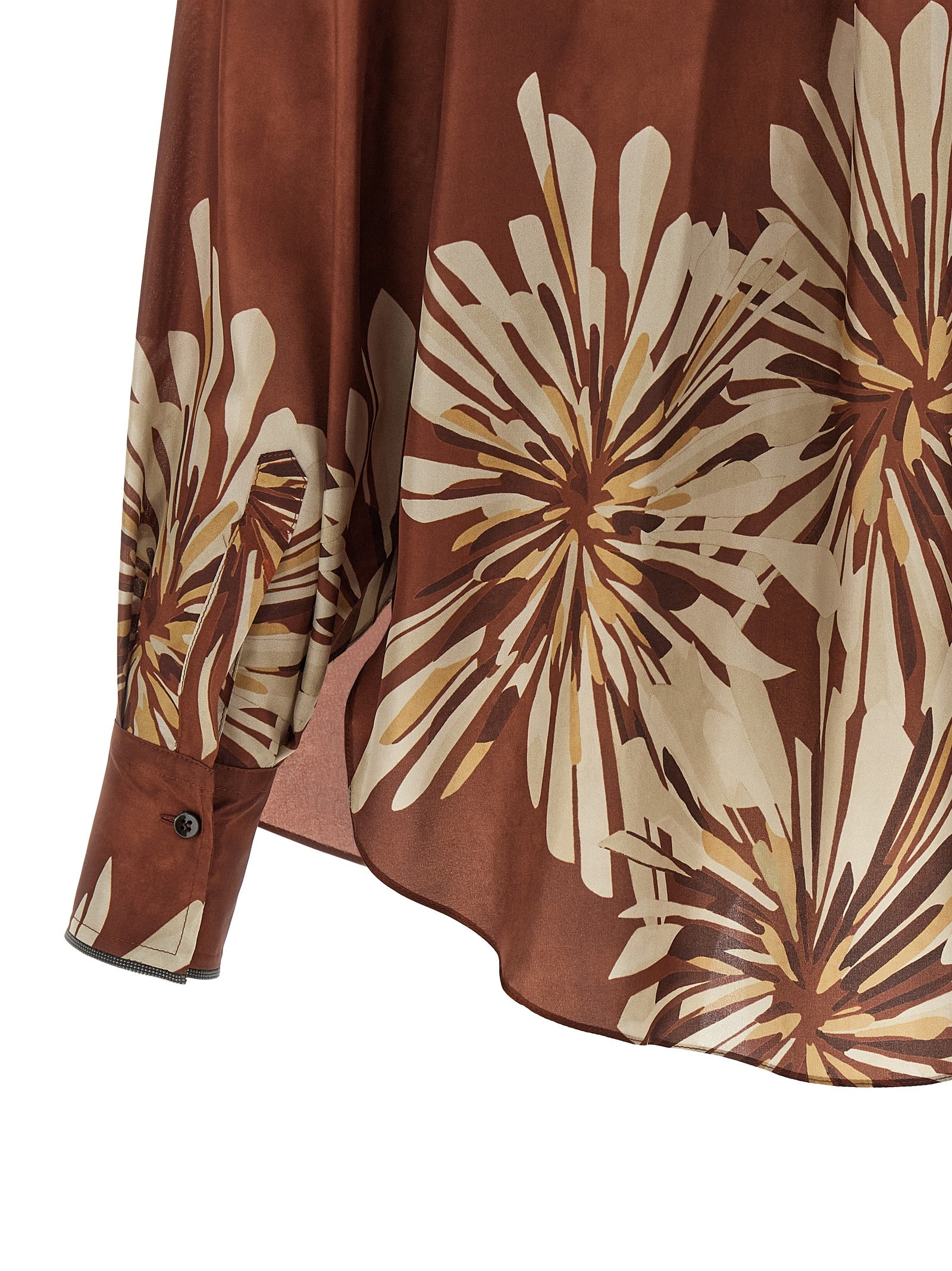 Brunello Cucinelli Floral Patterned Shirt
