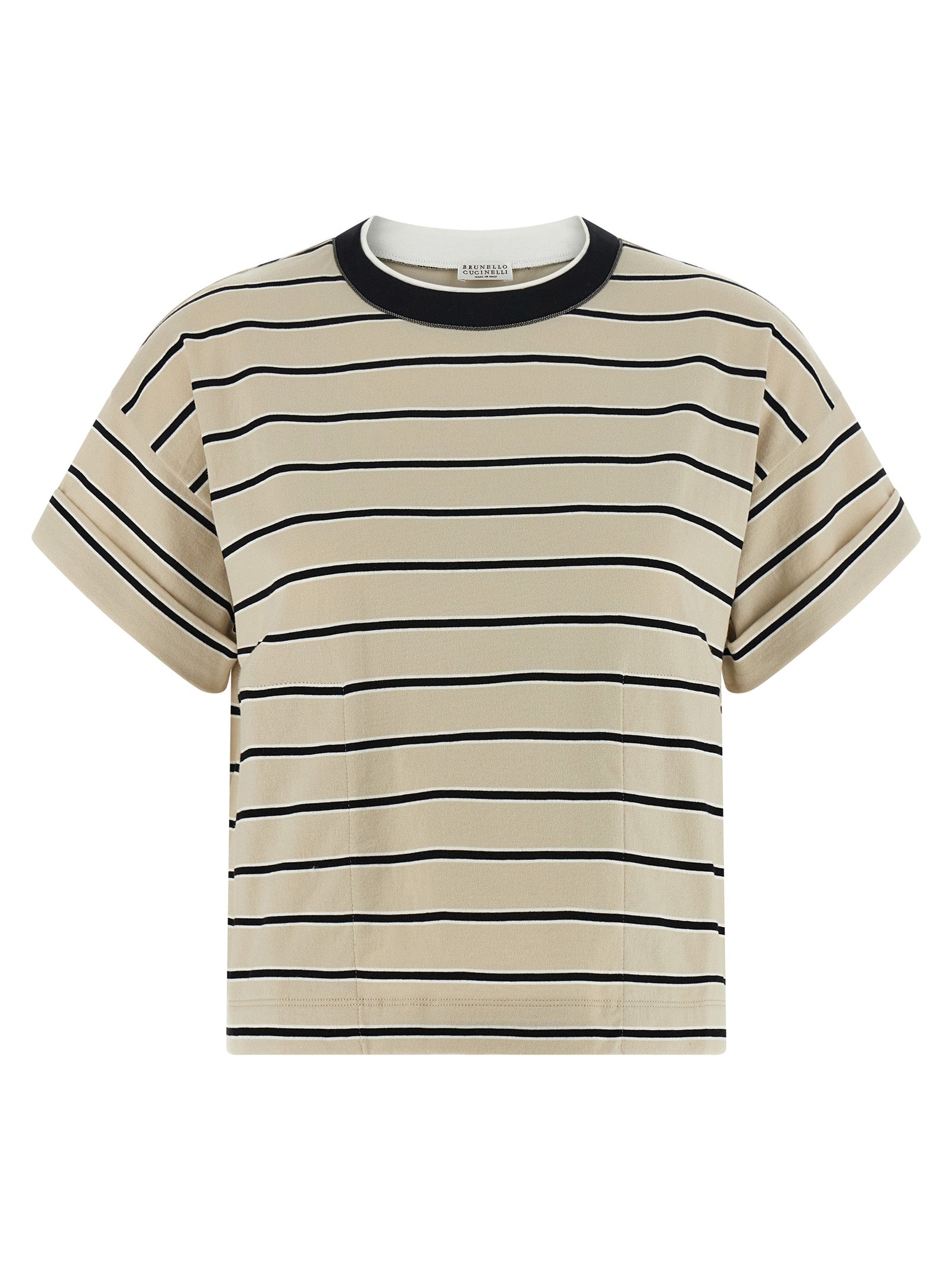 Brunello Cucinelli Shiny Trims T-shirt