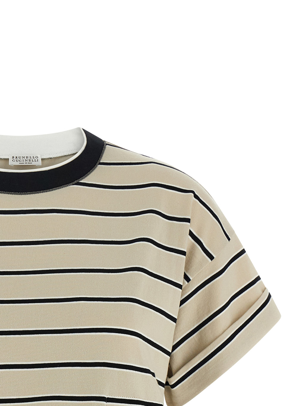 Brunello Cucinelli Shiny Trims T-shirt