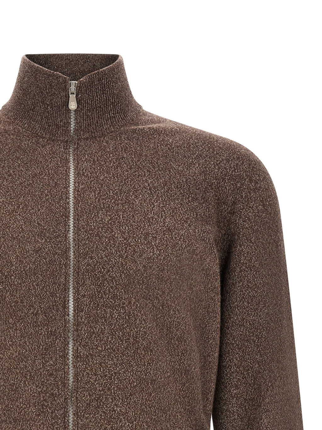 Brunello Cucinelli High Neck Cardigan With Zip