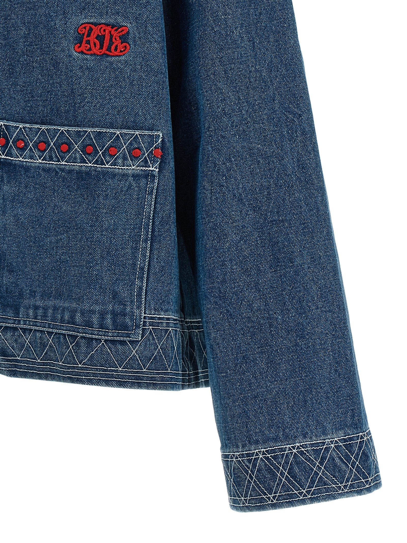 Bode Embroidery Denim Jacket