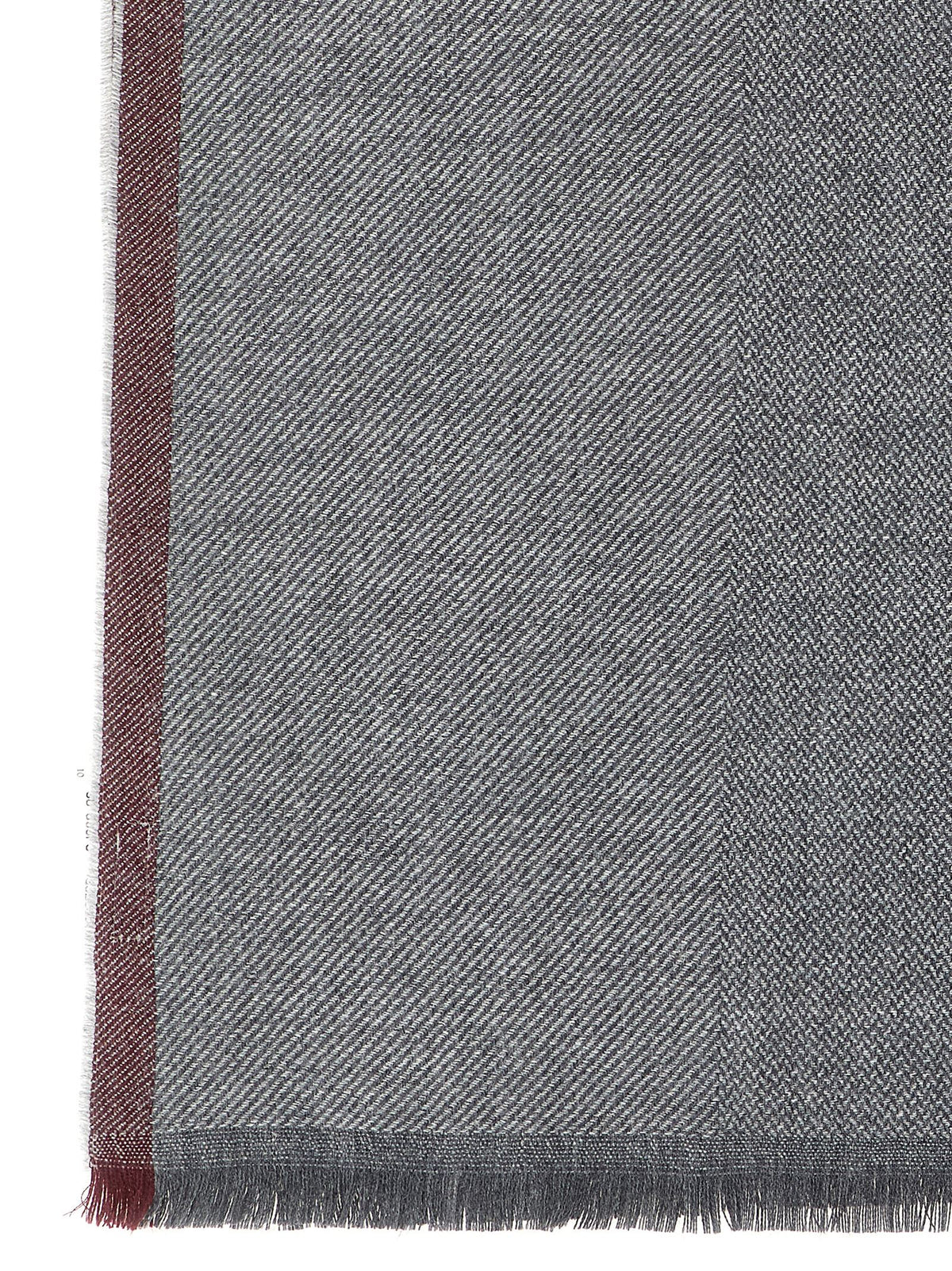 Brunello Cucinelli Diagonal Wool And Cashmere Scarf
