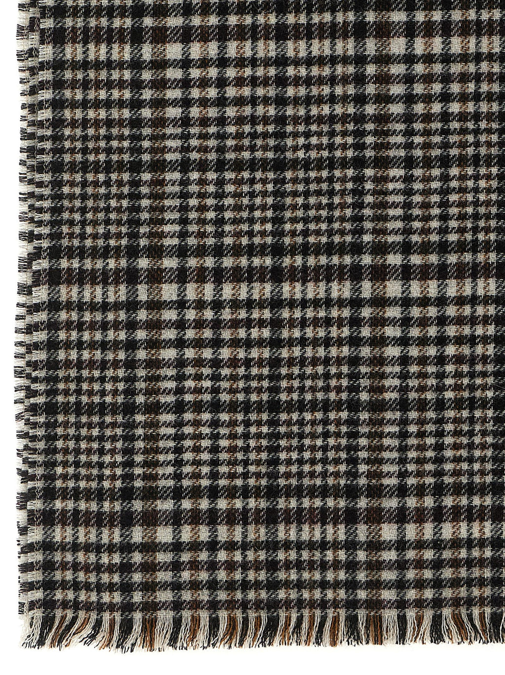 Brunello Cucinelli Prince Of Wales Cashmere Scarf