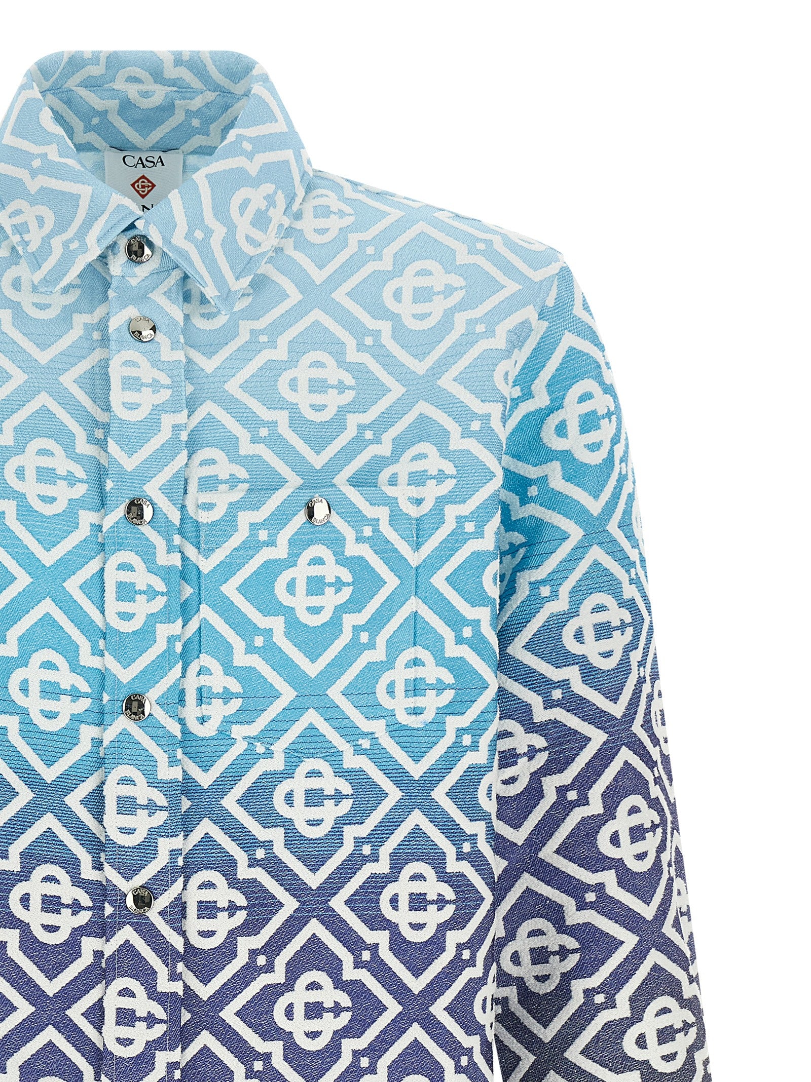 Casablanca Shacket Monogram Gradient Jacquard