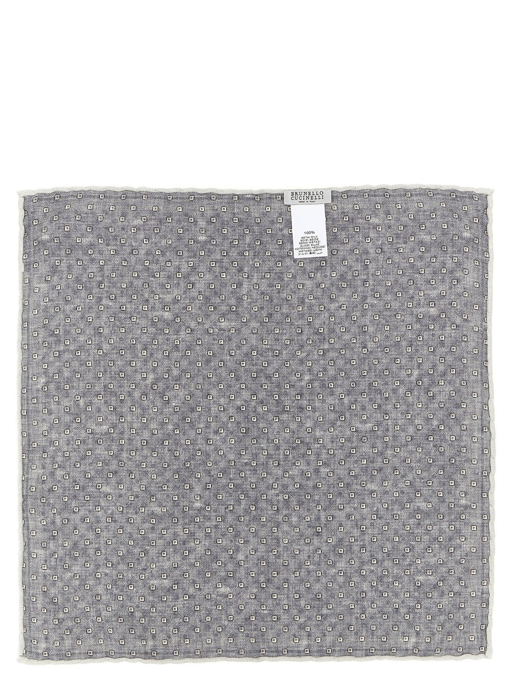 Brunello Cucinelli Double Face Silk Pocket Clutch Bag