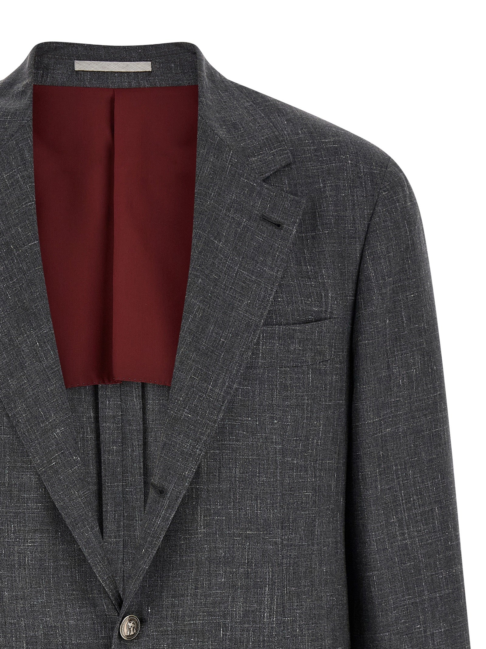 Brunello Cucinelli Blazer Flamed Canvas Blazer