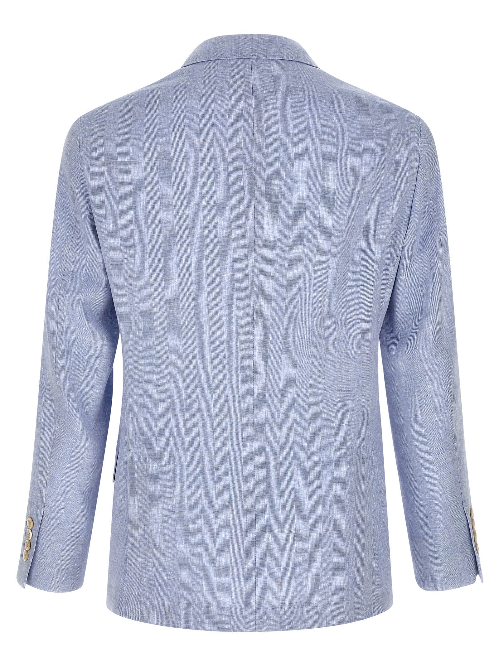 Brunello Cucinelli Linen And Wool Chevron Blazer