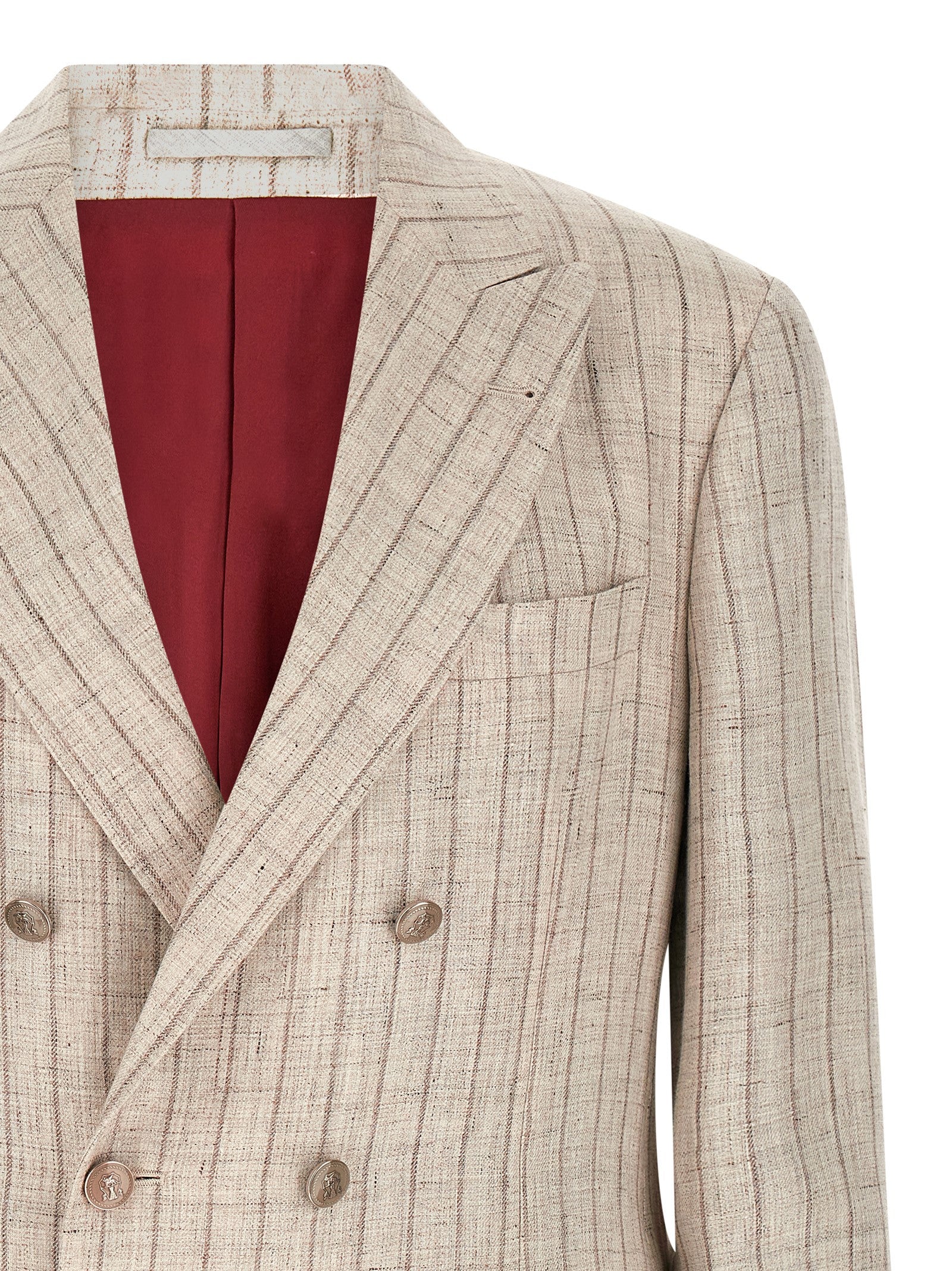 Brunello Cucinelli Pinstripe Twill Blazer